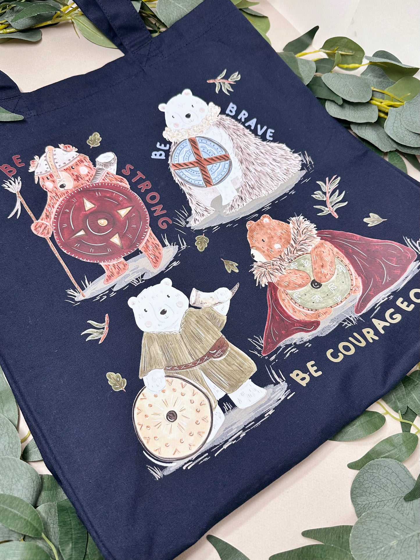 Viking Bear Giant Tote Bag