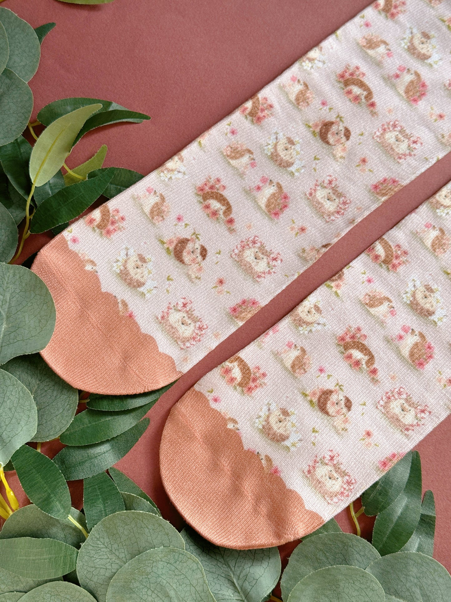 Sakura Hedgehog Sock