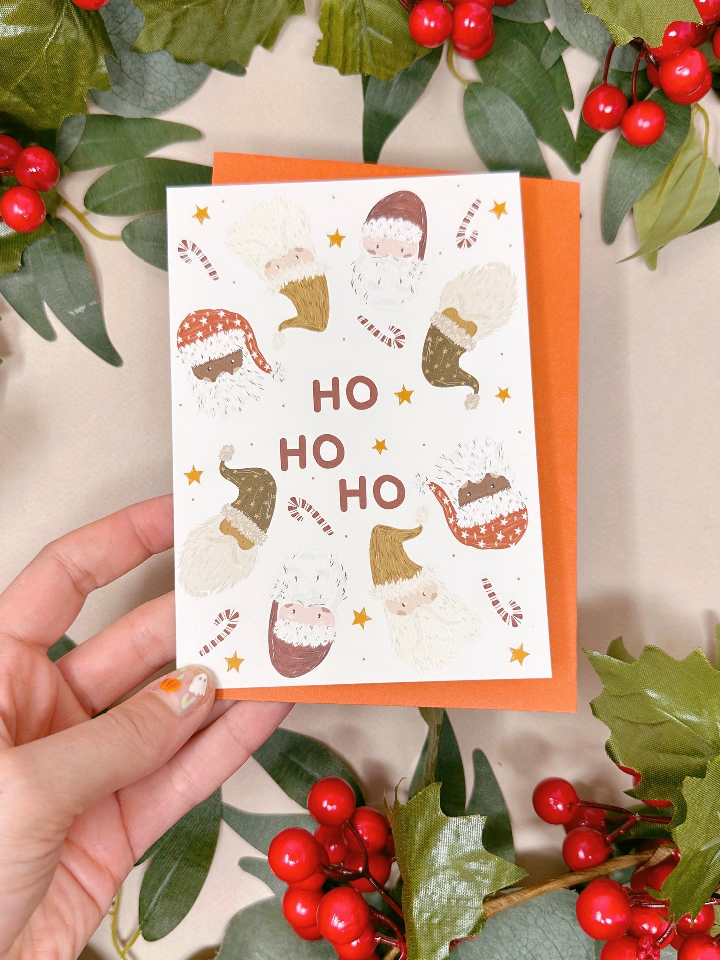 Santa Ho Ho Ho Christmas Card