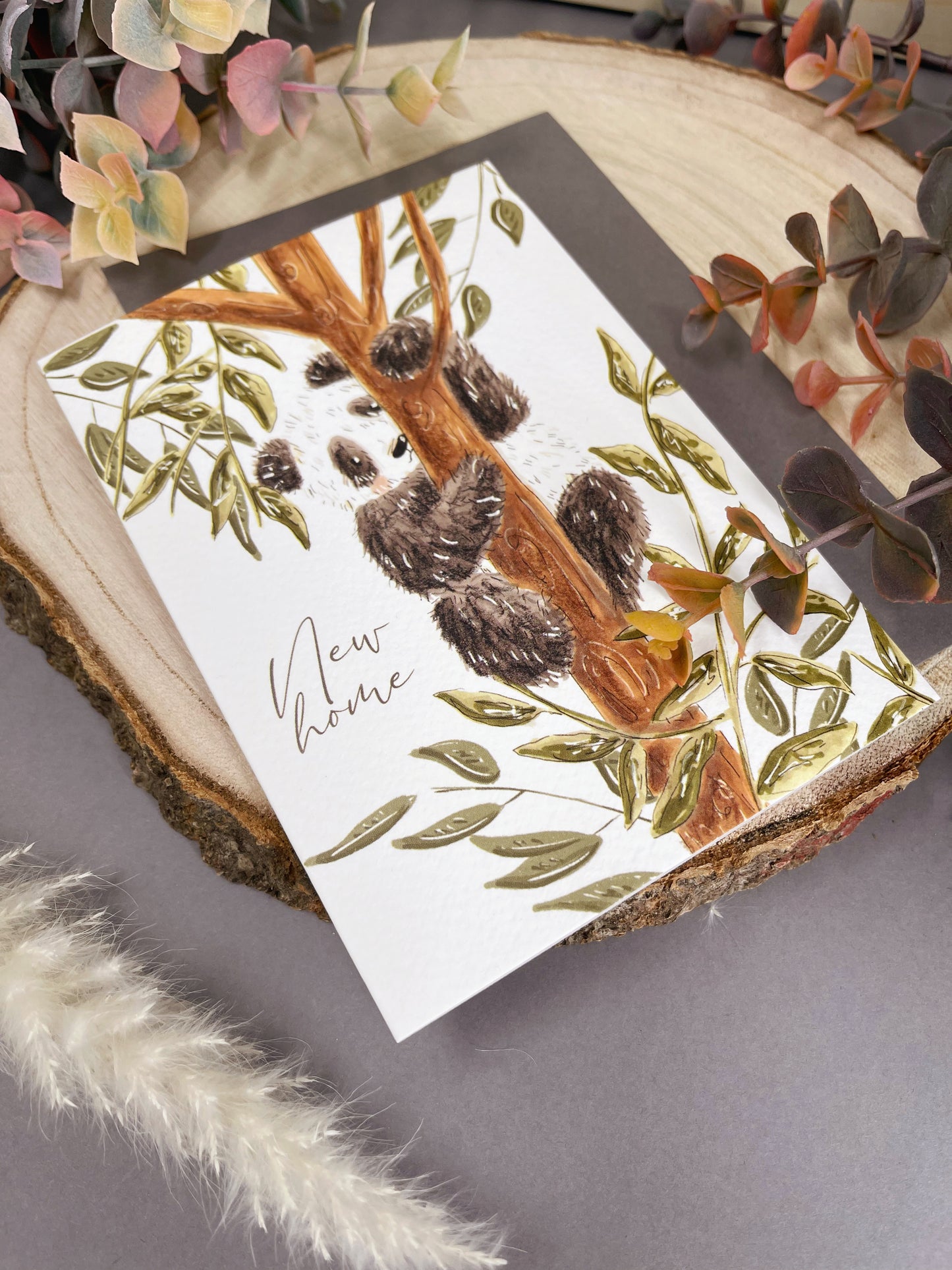 Tree Panda New Home Card