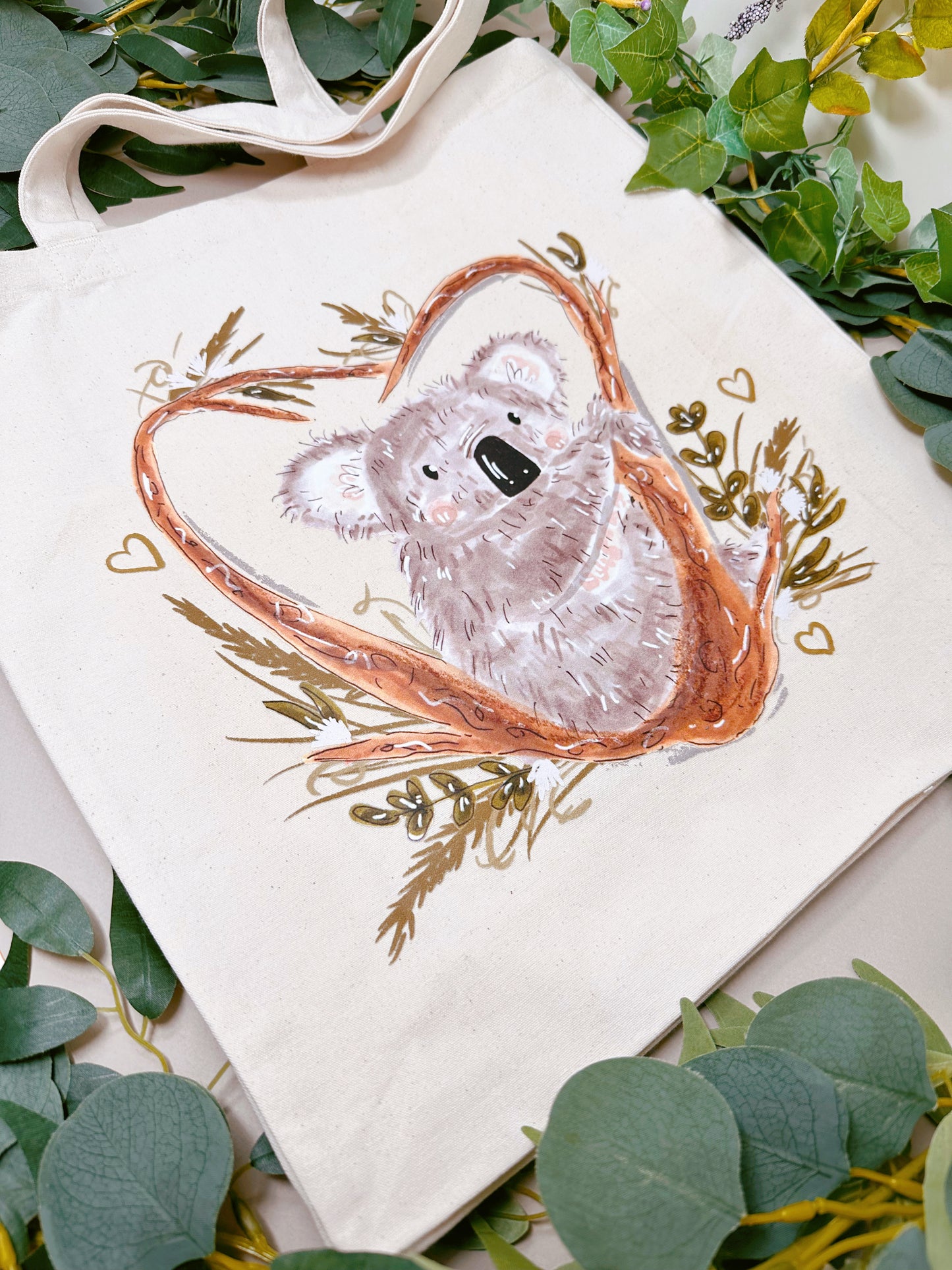 Koala Heart Giant Tote Bag