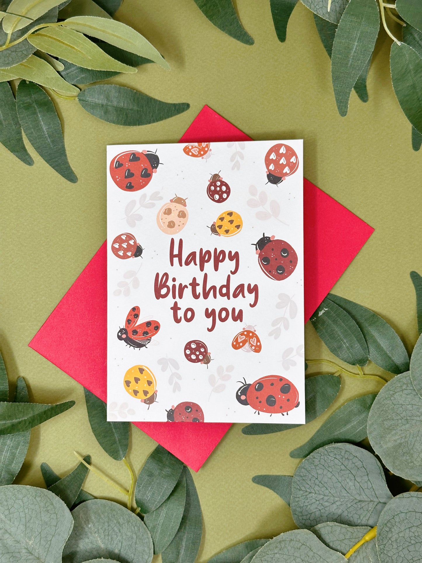 Ladybird Birthday Card