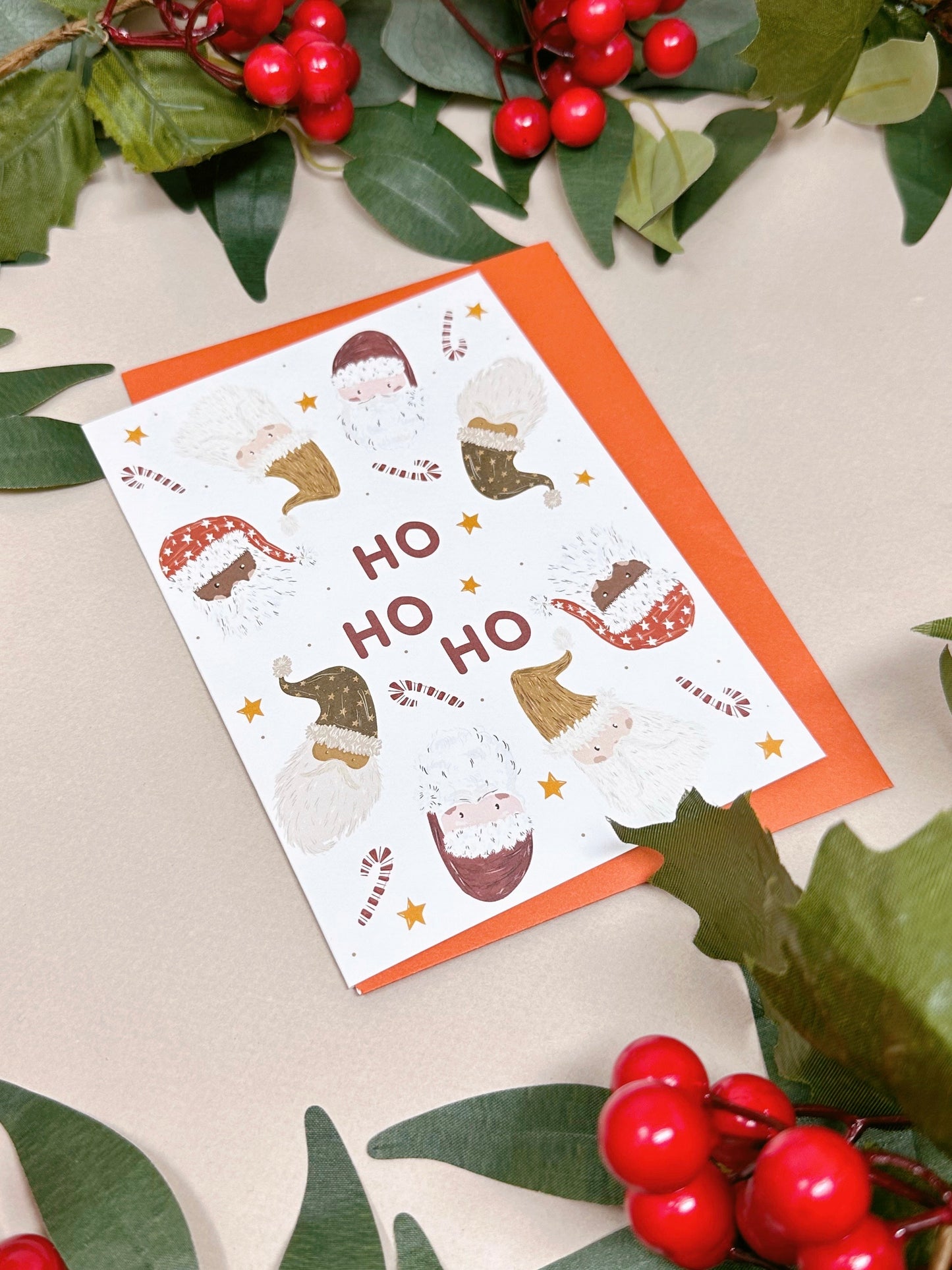 Santa Ho Ho Ho Christmas Card