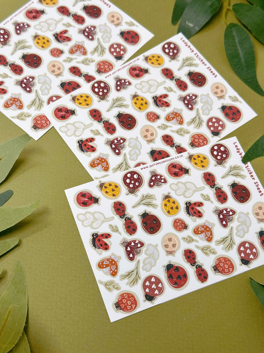 Ladybird sticker sheet