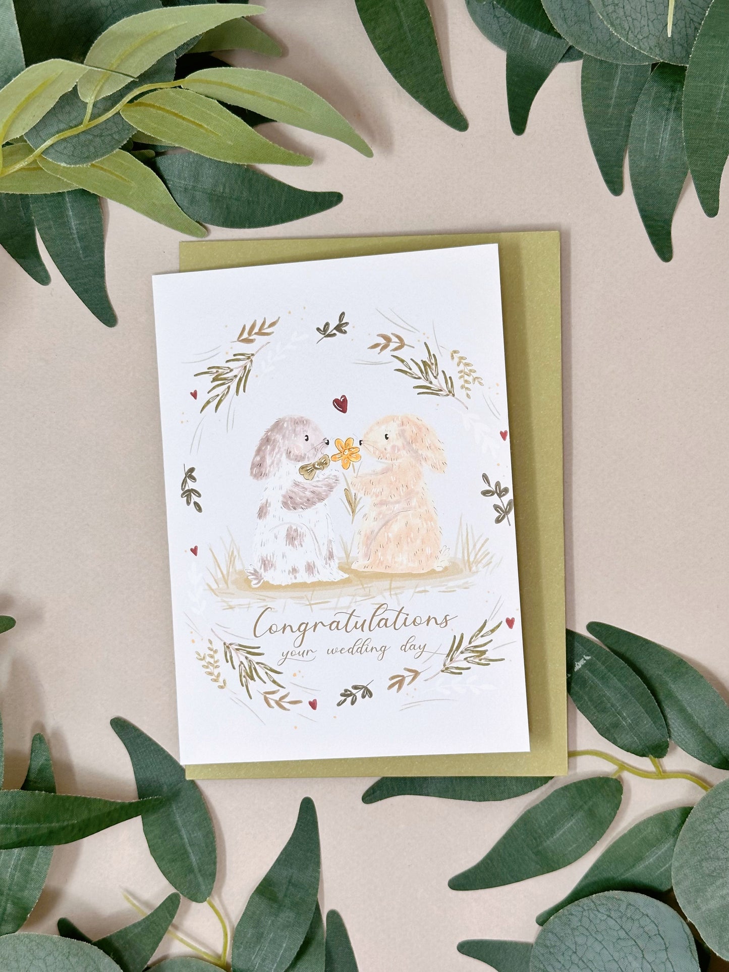 Rabbit Wedding Card