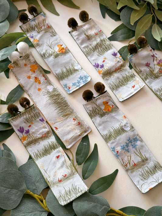 Spring duck bookmark