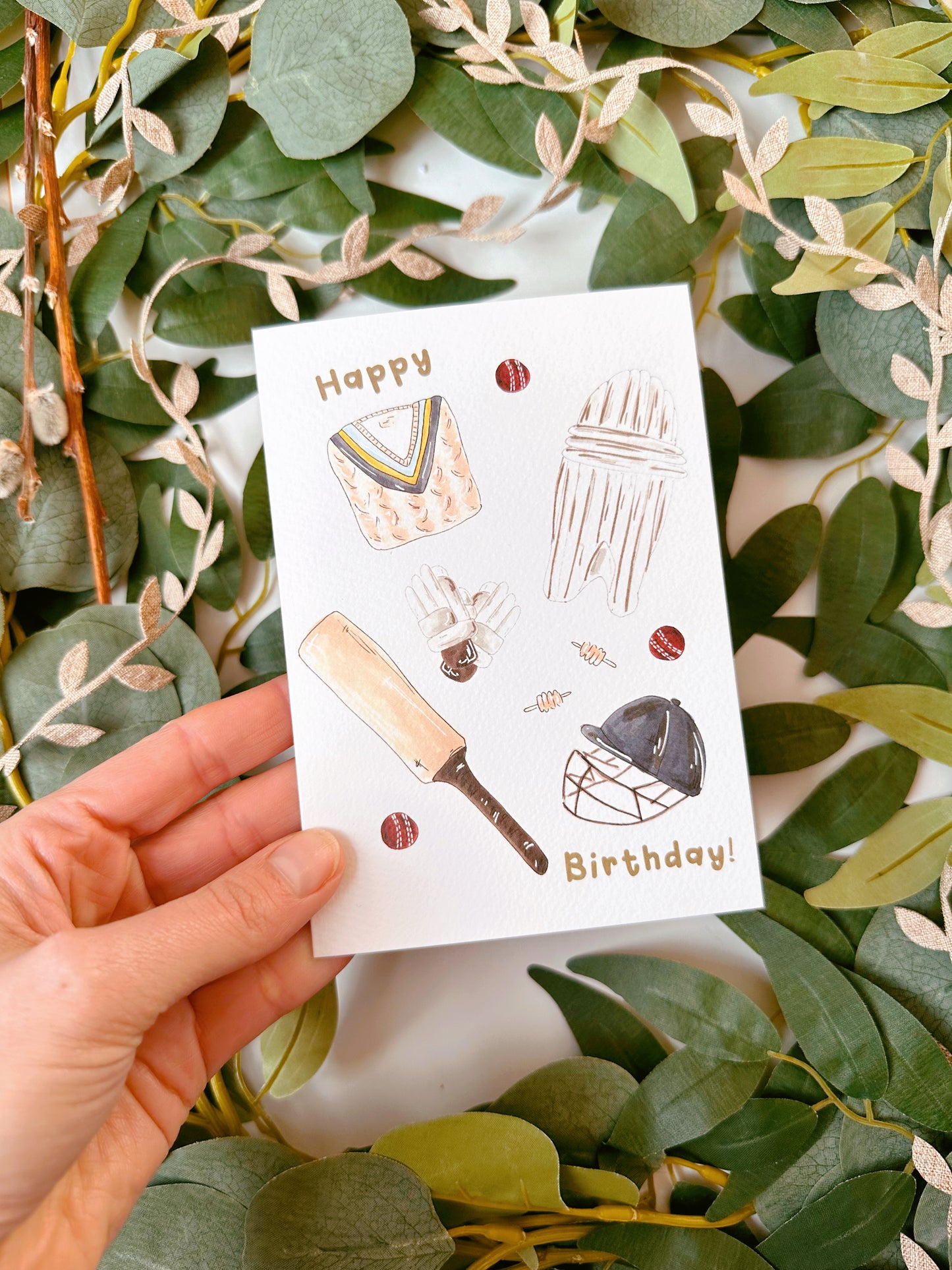 Cricket Birthday Card