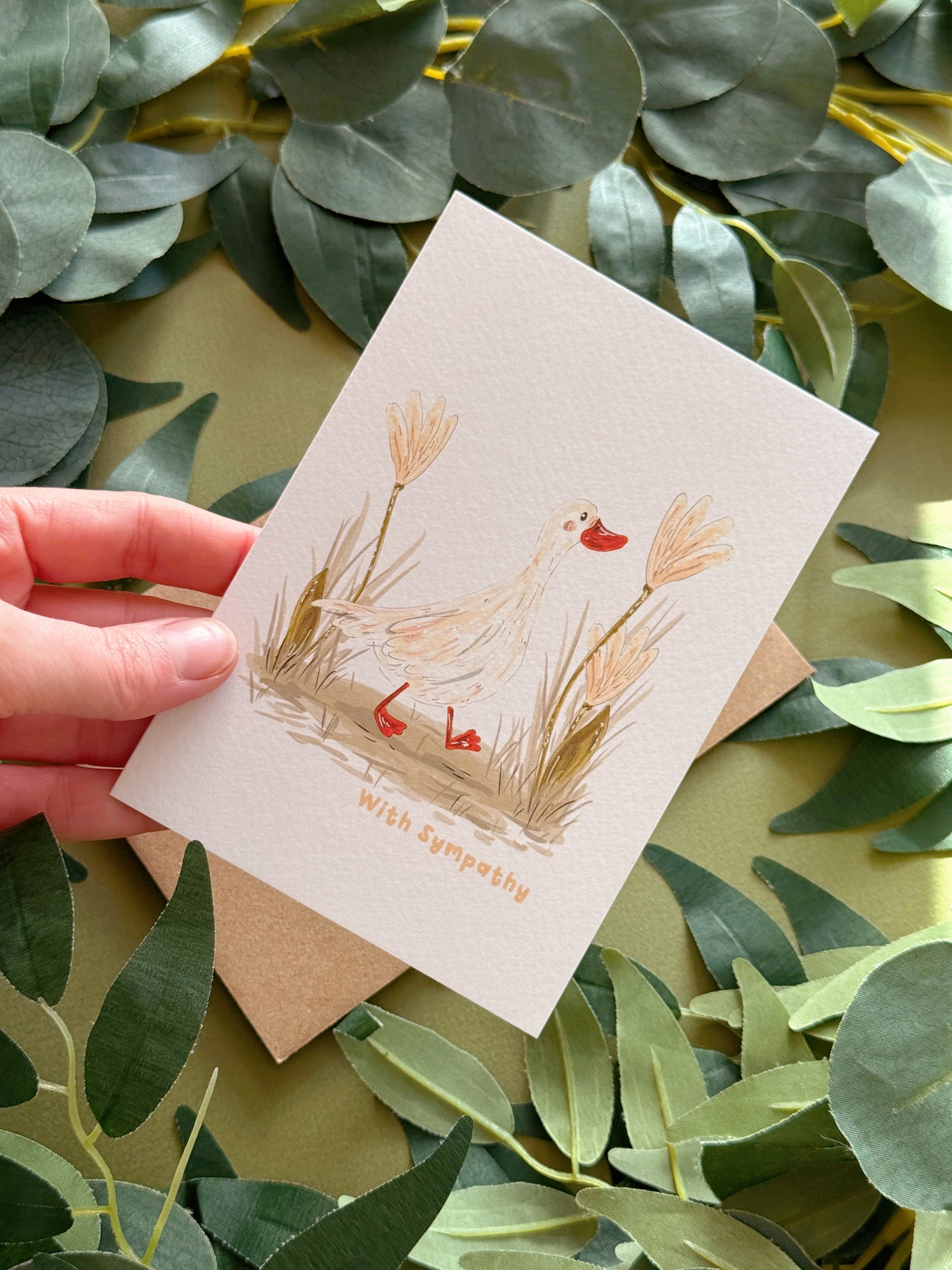 Duck Sympathy Card