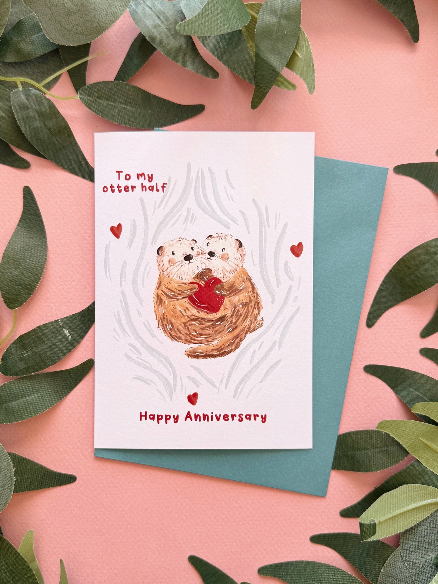 Otter Anniversary Card
