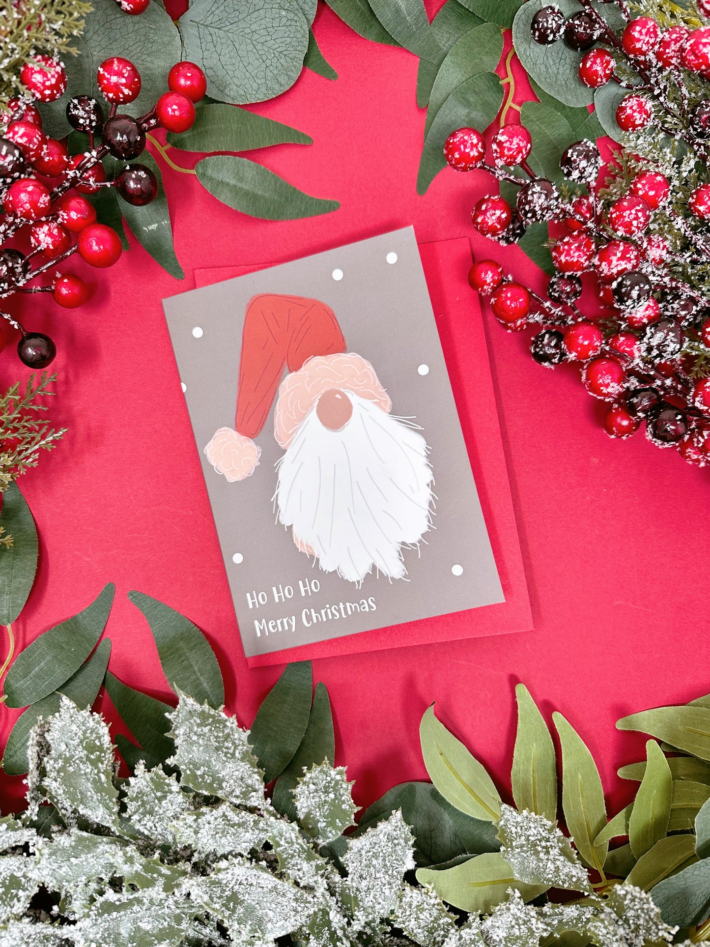 Gonk Christmas Card - Santa
