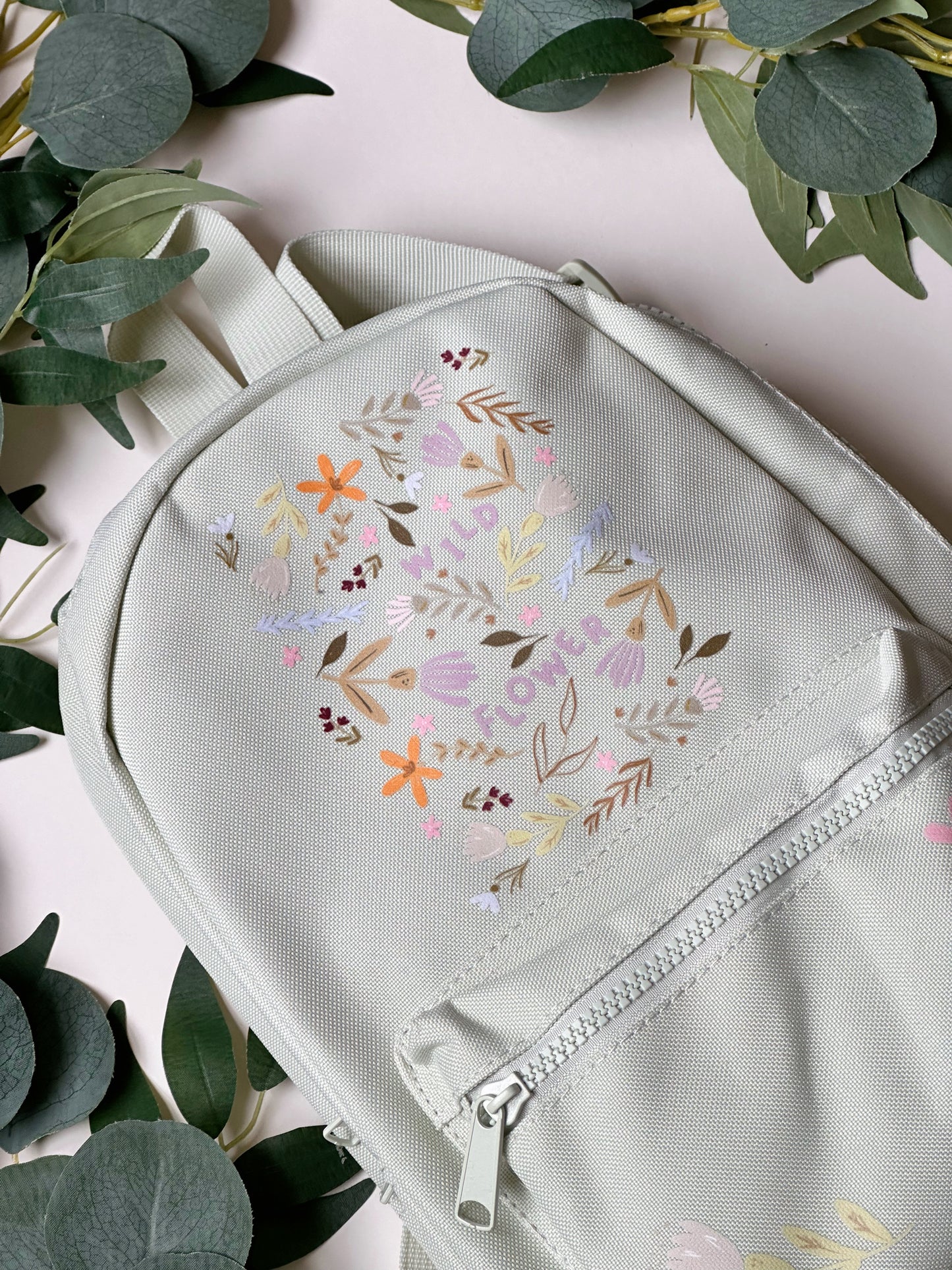 Spring Flowers Backpack Mini - Mint