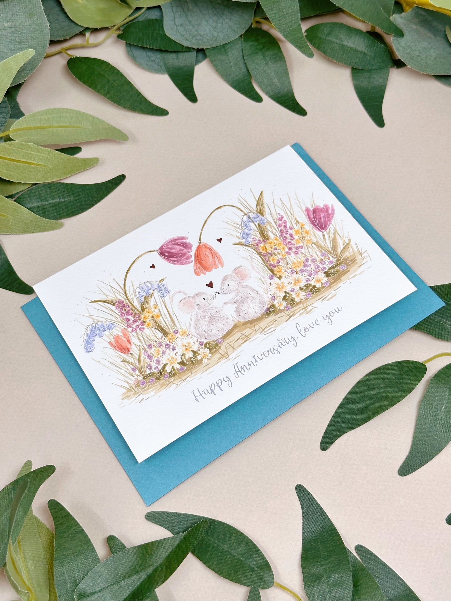 Mouse Wedding Anniversary Card