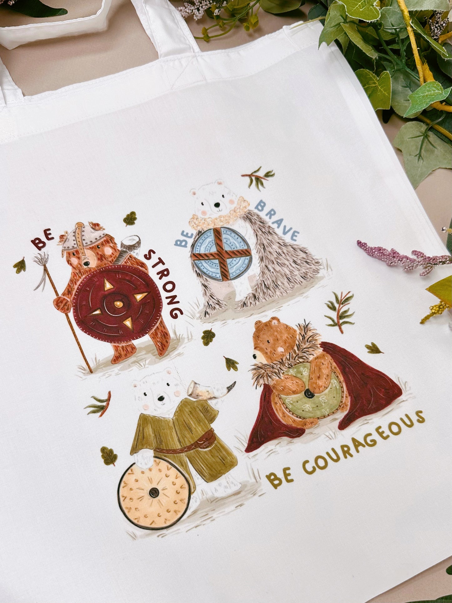 Viking Bears Tote Bag