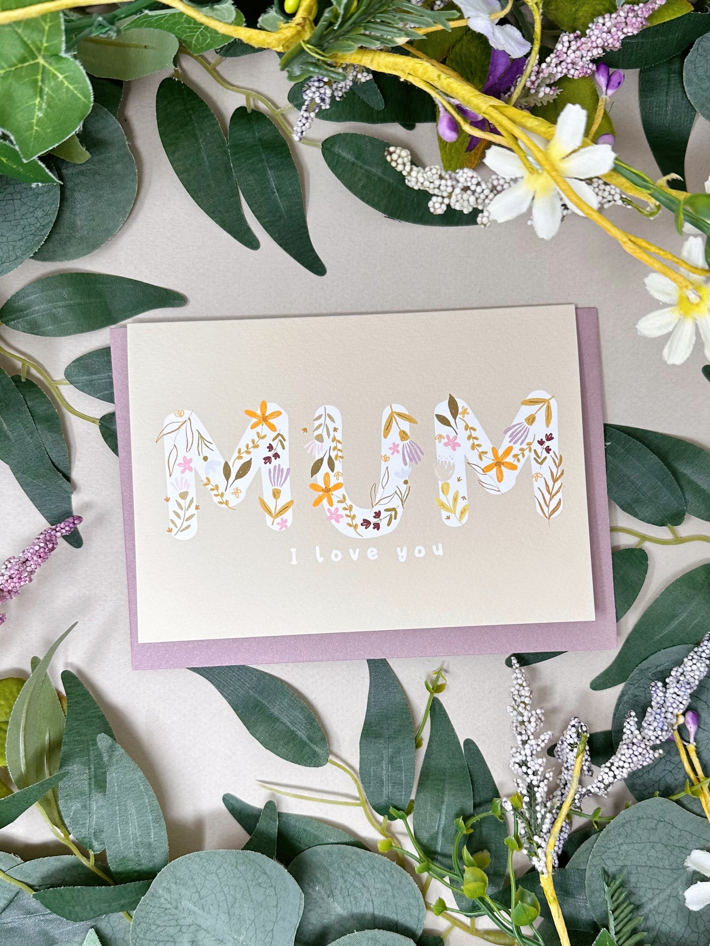 Mum Floral Card