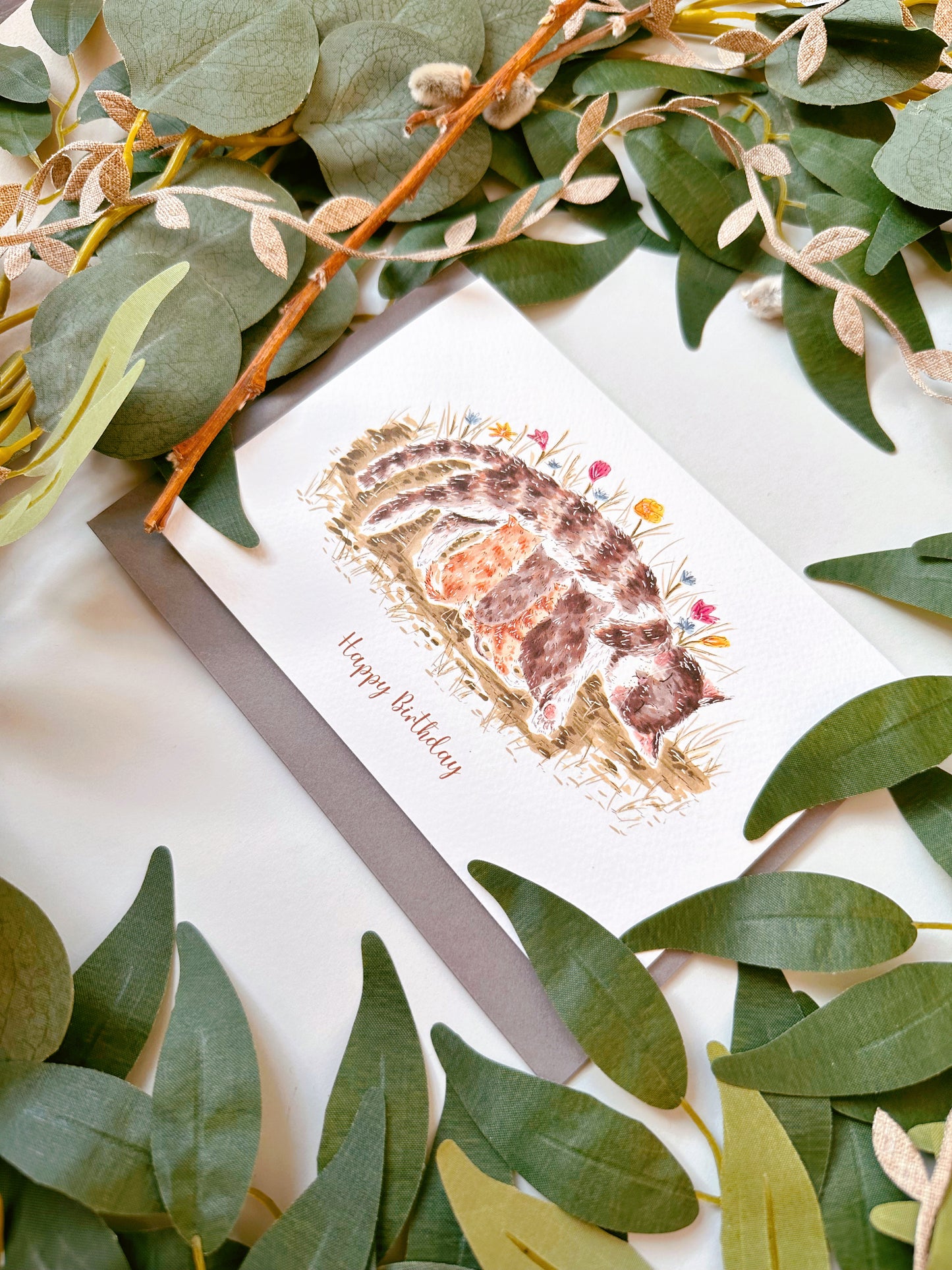 Cat Birthday Card