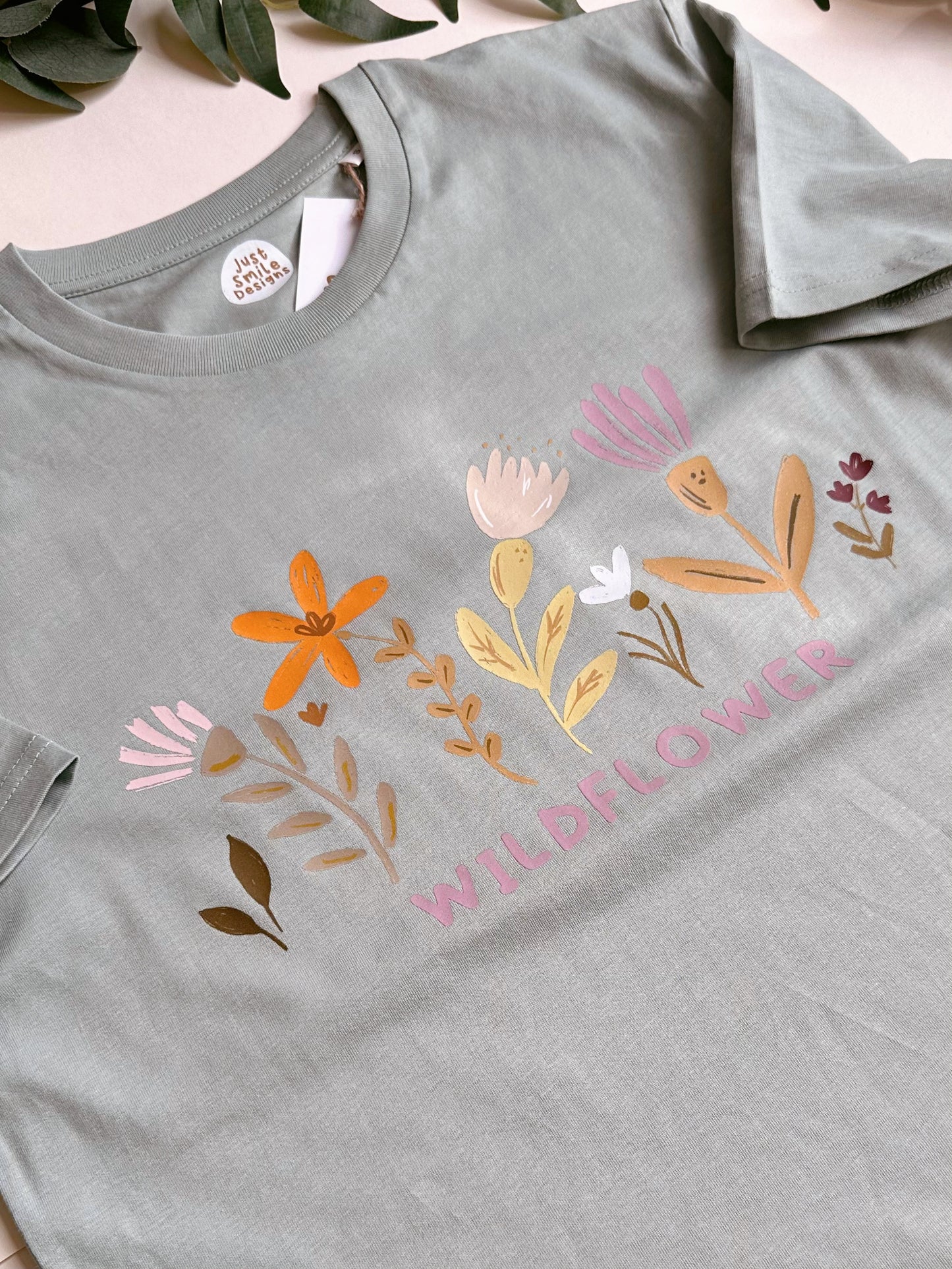 Wild Flower Graphic T-Shirt - Organic Cotton