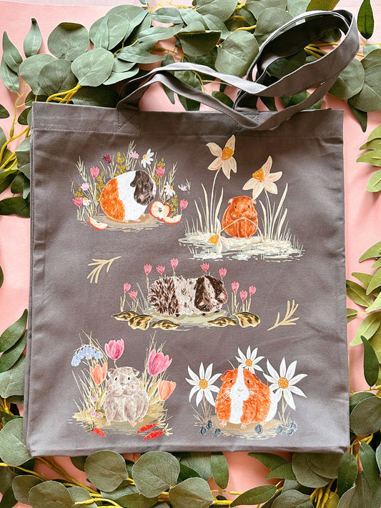Guinea pigs large tote bag