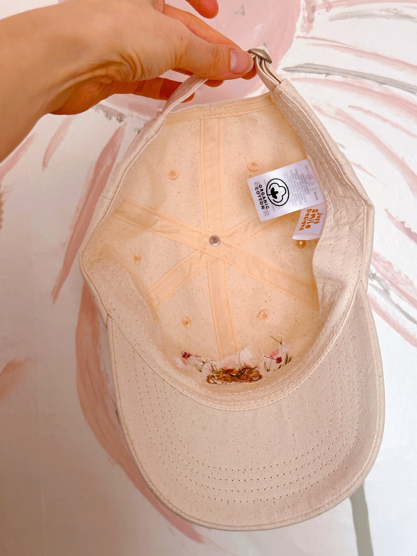 Sakura Hedgehog Embroidered Baseball Cap