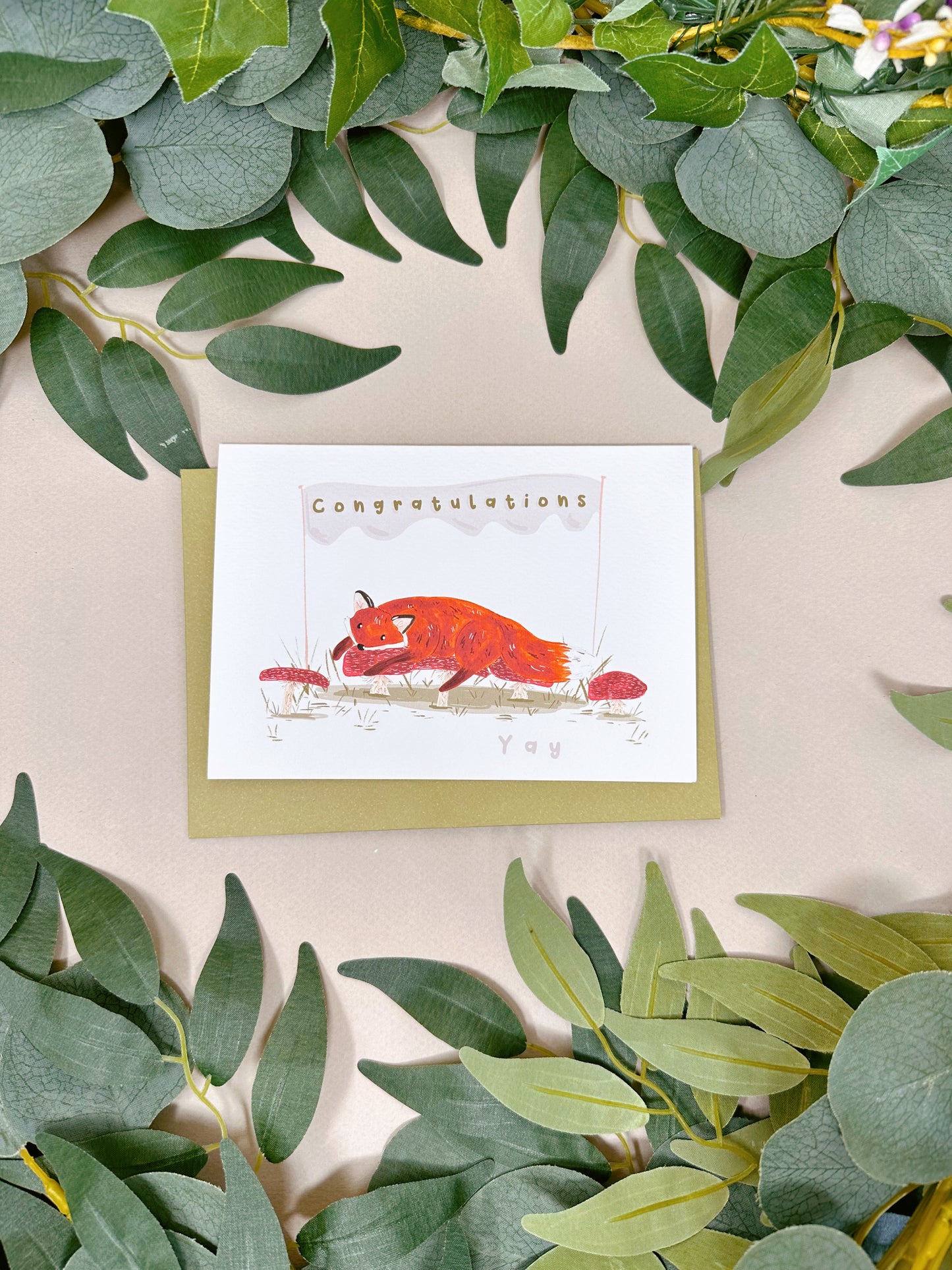 Fox Congratulations Card