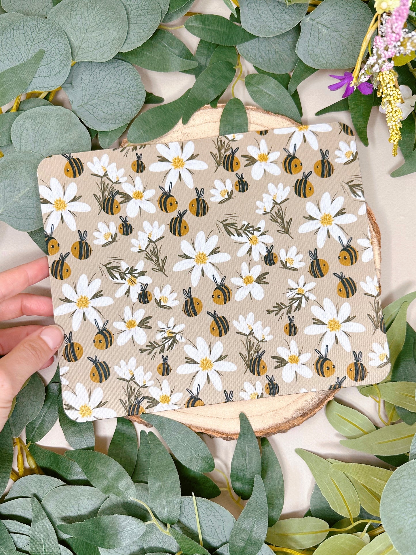 Daisy Bee Mousemat - Rectangle