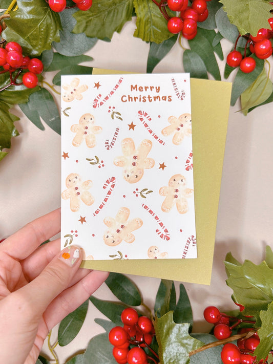 Gingerbread Christmas Card