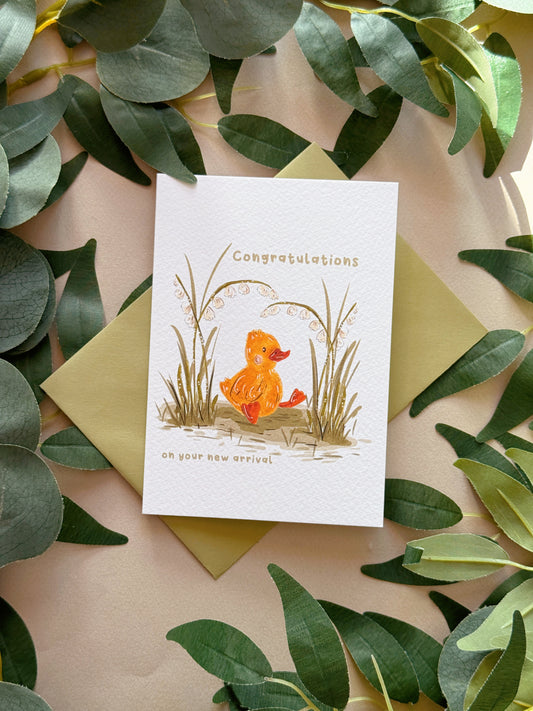 Duckling new arrival card