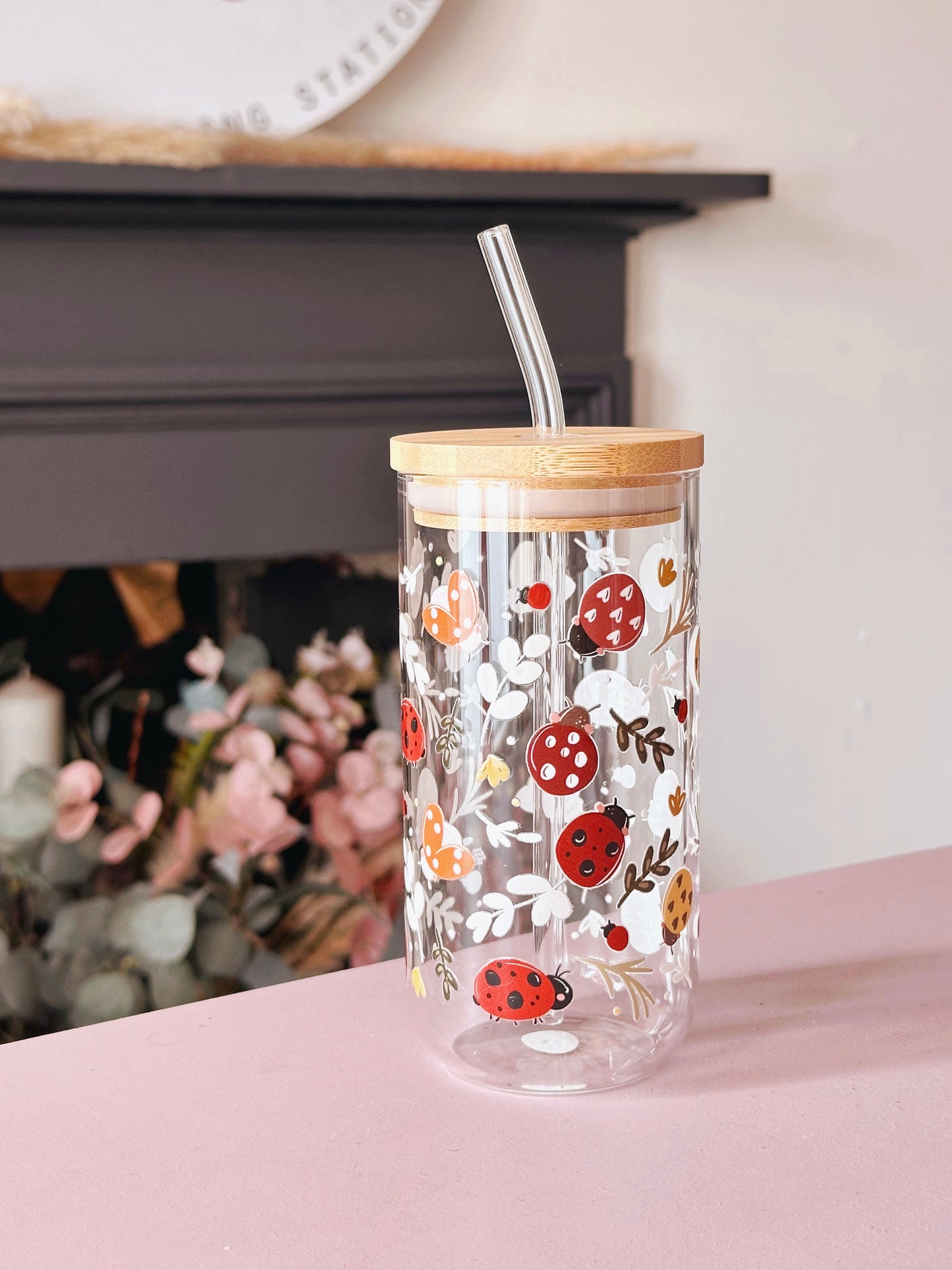 Lady Bird Glass Tumbler