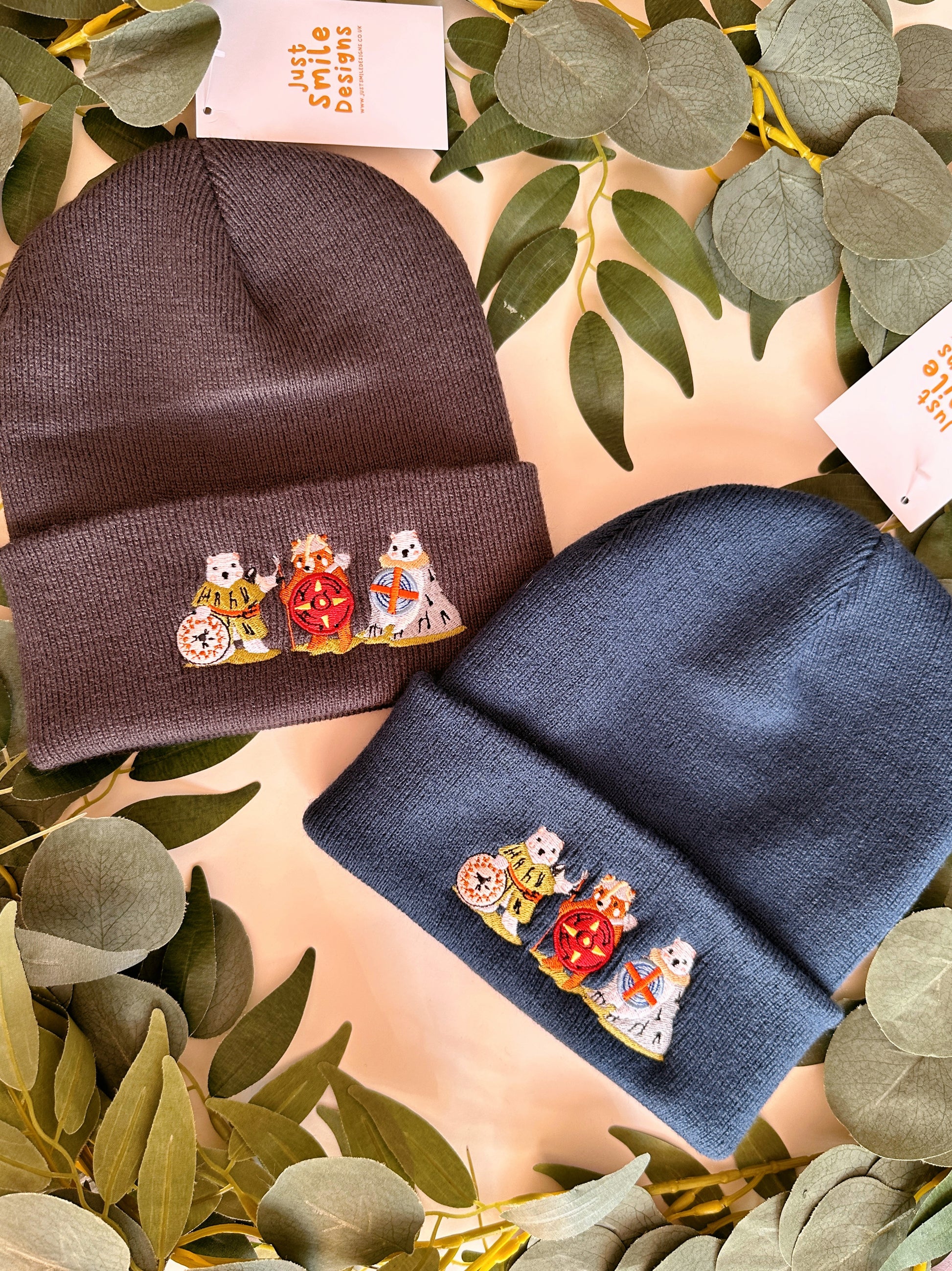 Viking embroidered beanie
