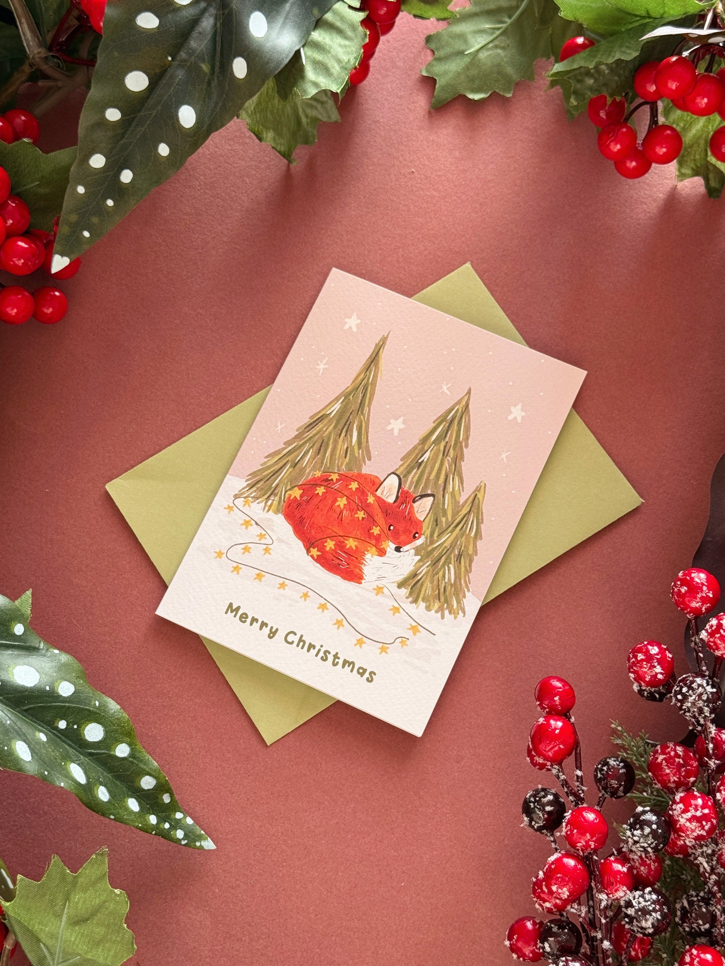 Fox Christmas Card