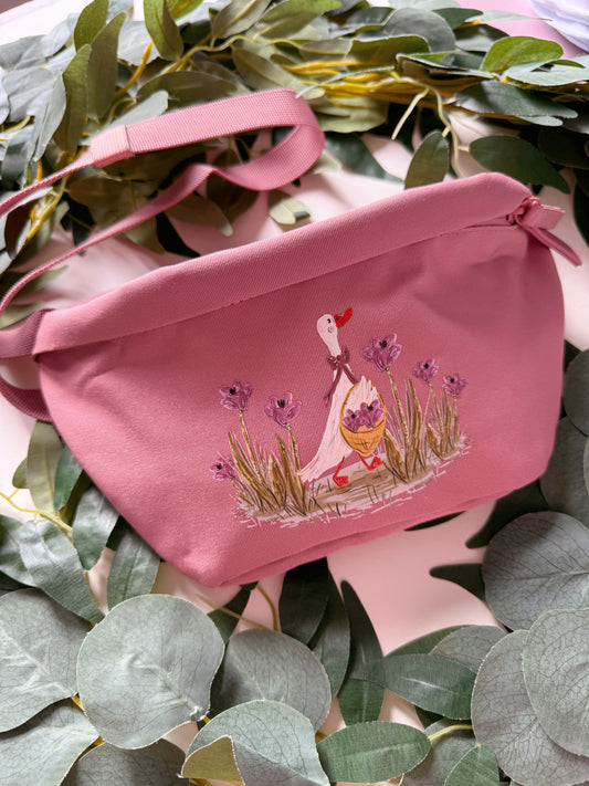Duck flower bumbag