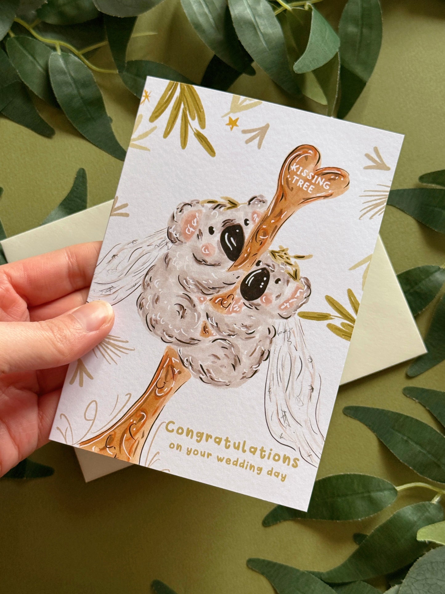 Mrs & Mrs Koalas Wedding Card