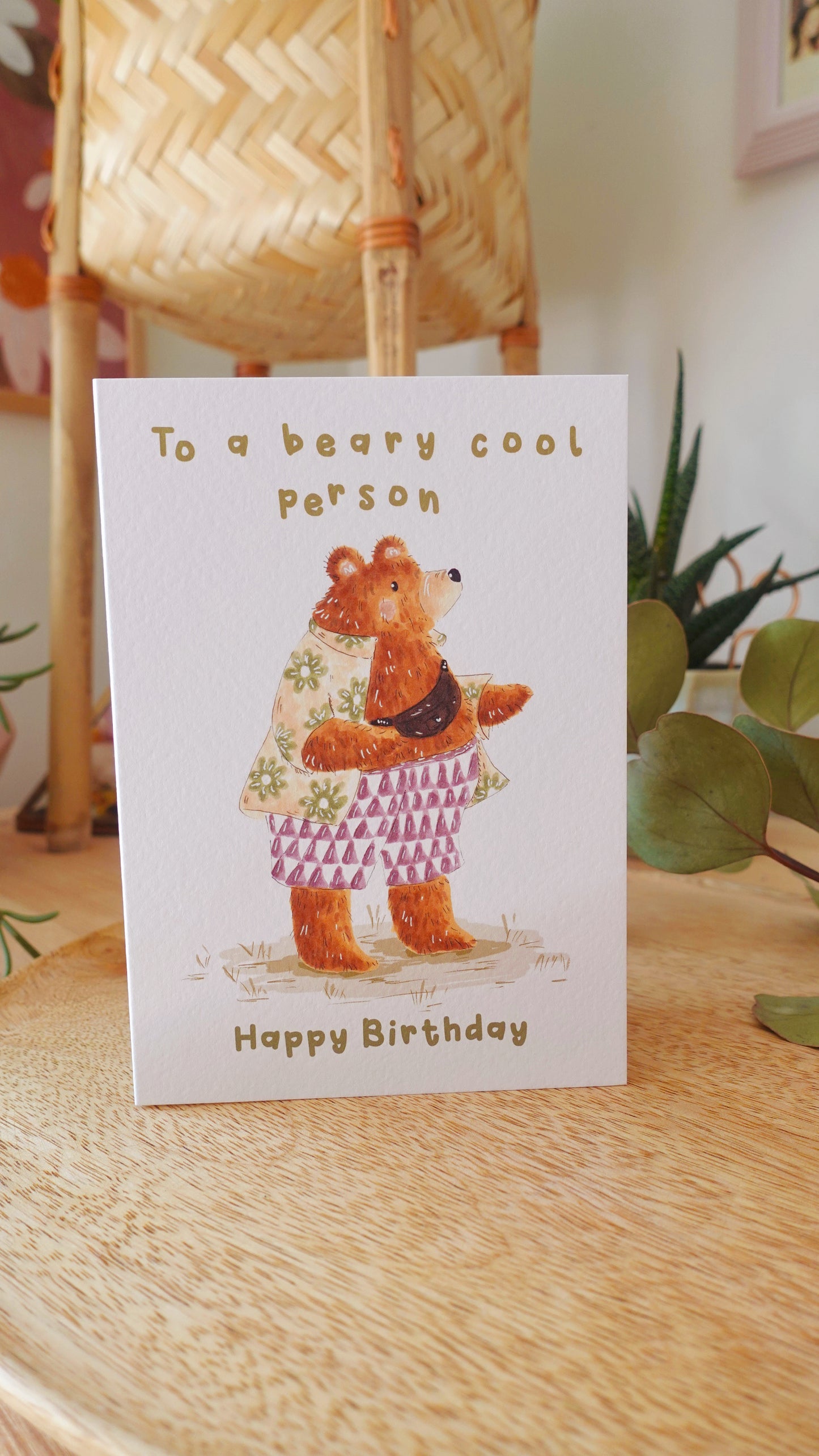 Bear Birthday Card