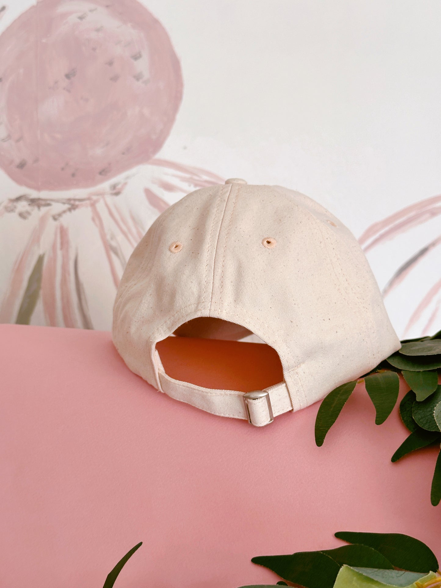 Sakura Hedgehog Embroidered Baseball Cap