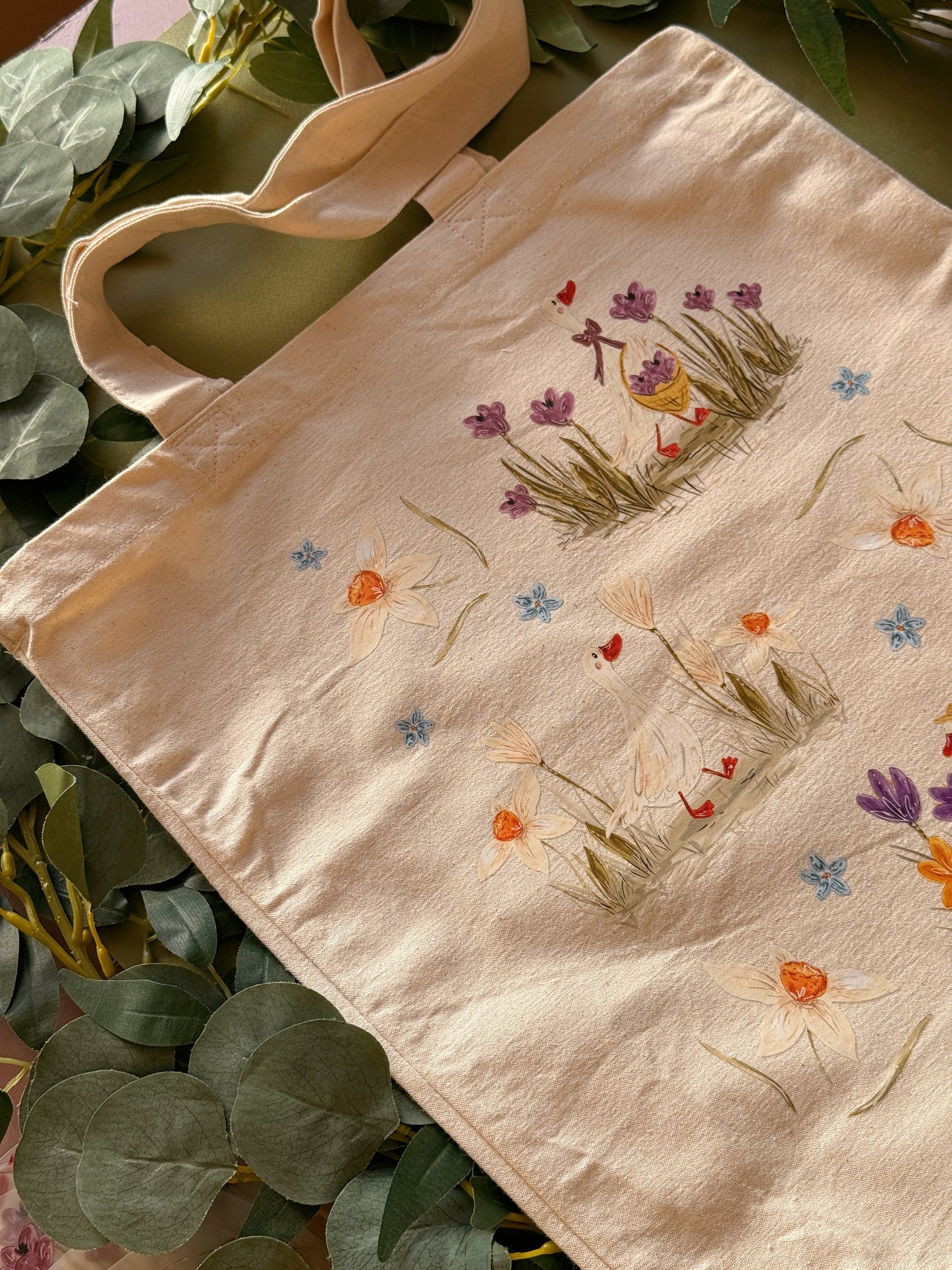 Spring Duck Giant Tote Bag