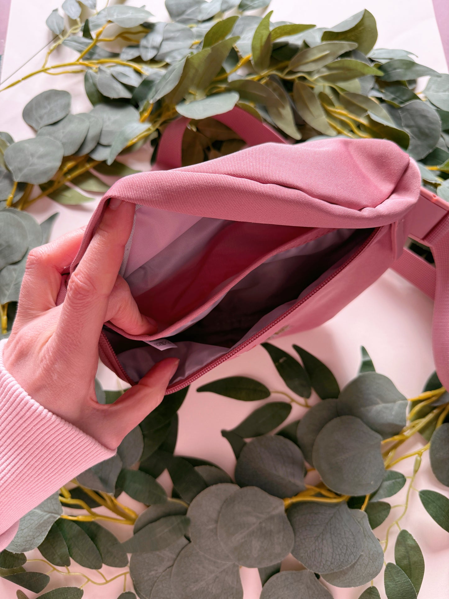 Purple Flower Duck Bum Bag