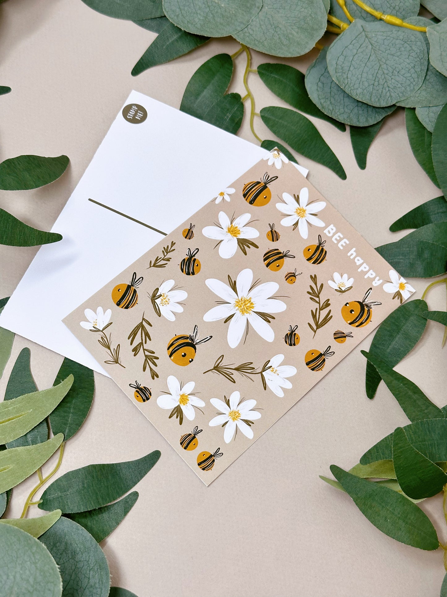 Daisy Bee Postcard