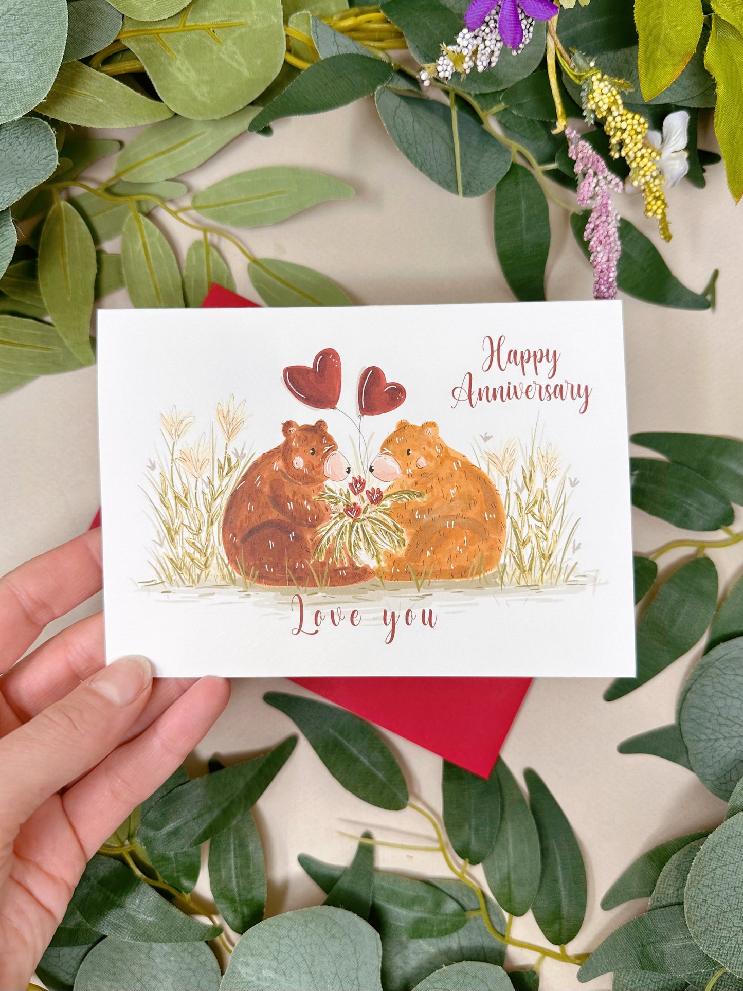 Bear Anniversary Card