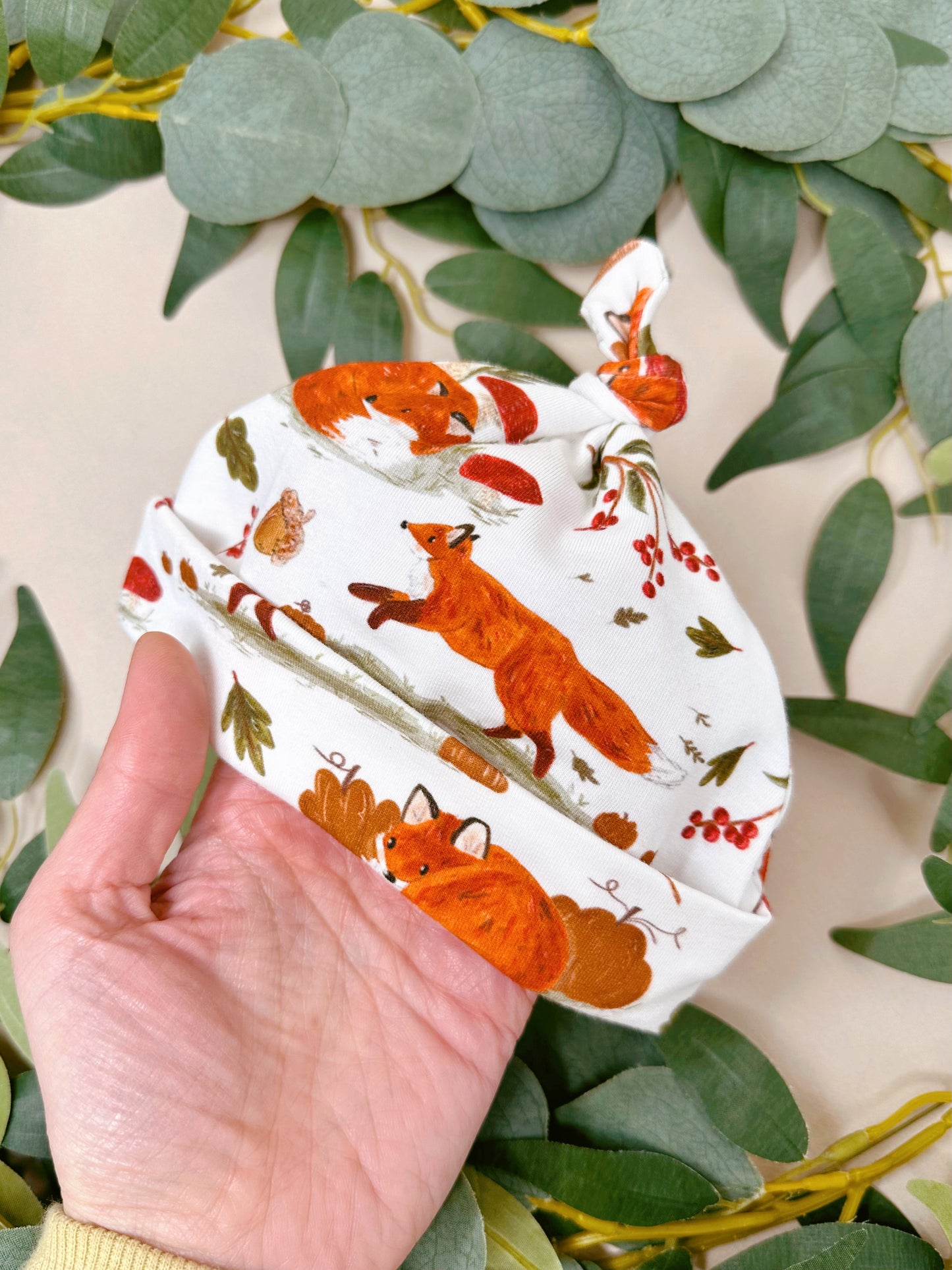 Autumn Fox Baby Hat