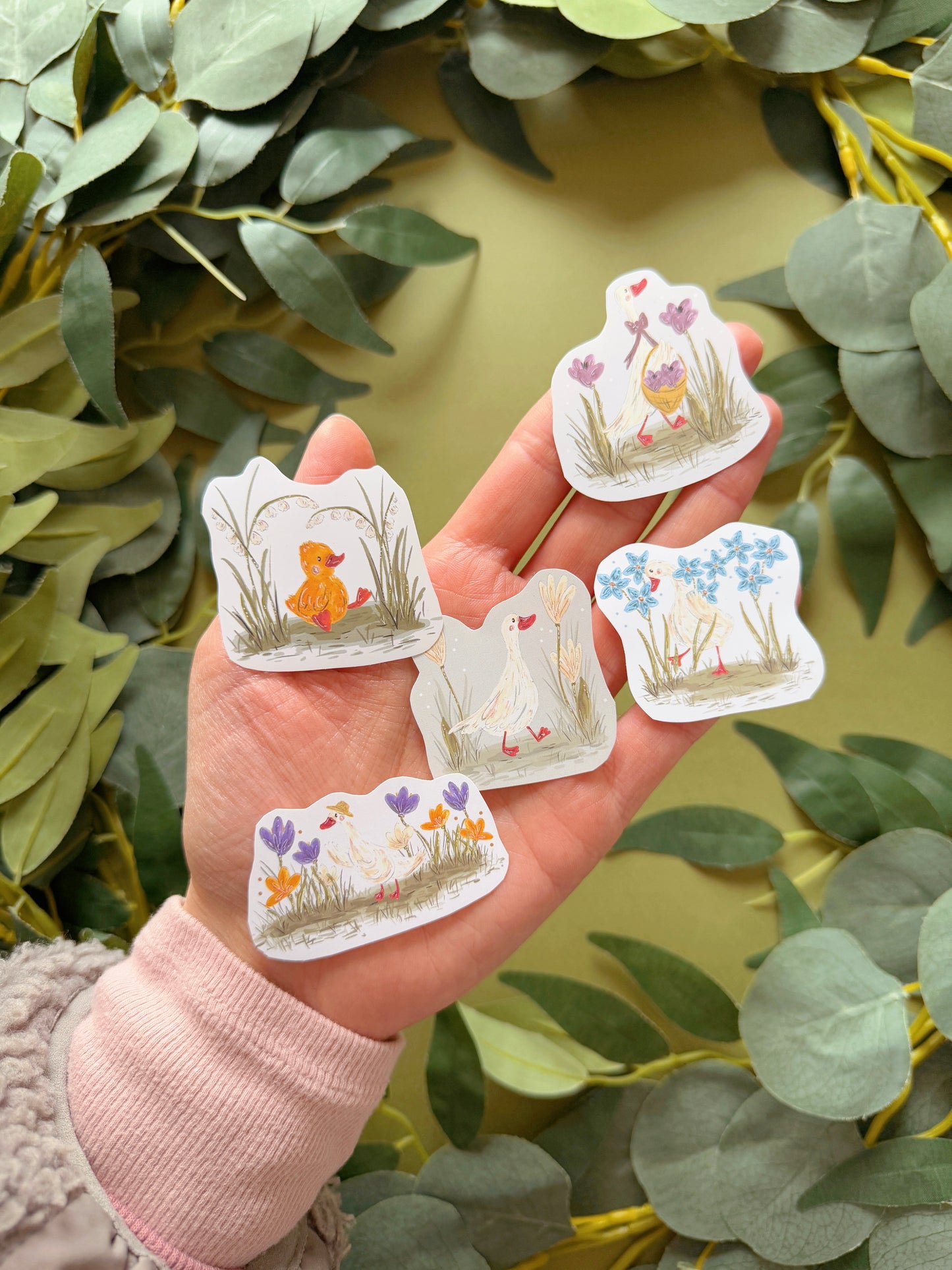 Spring Duck Sticker