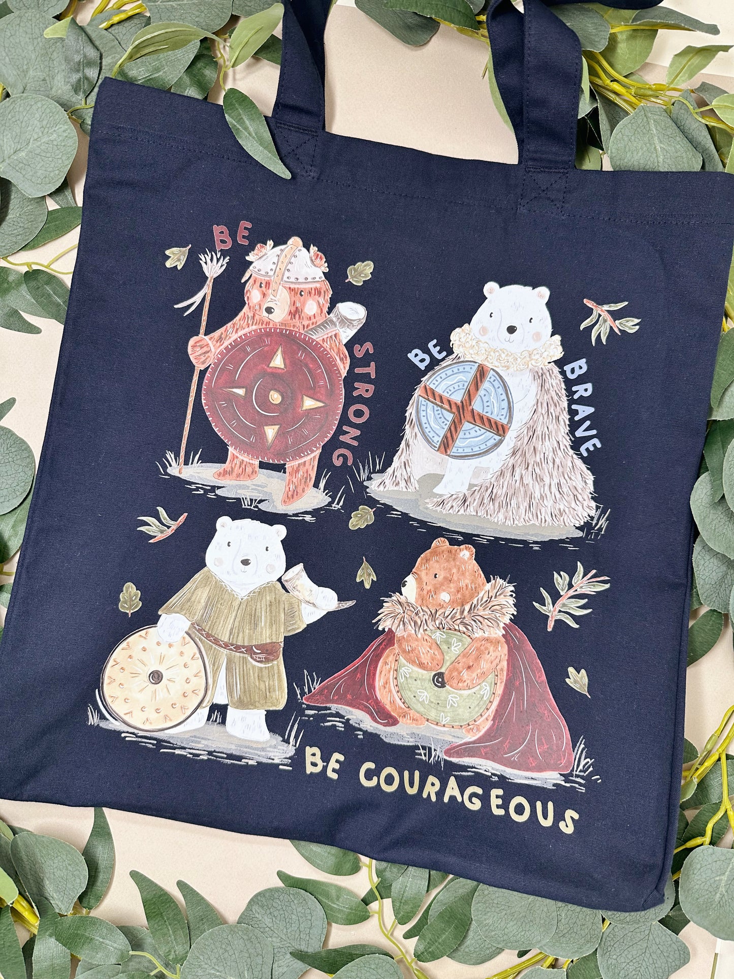 Viking Bear Giant Tote Bag