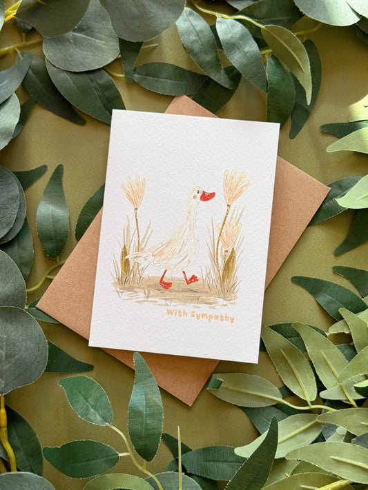 Duck sympathy card