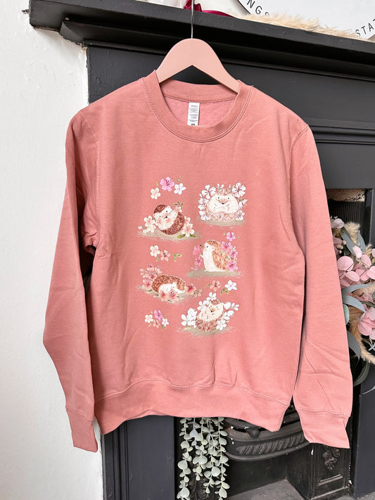 Sakura Hedgehog Graphic Sweatshirt - ADULT