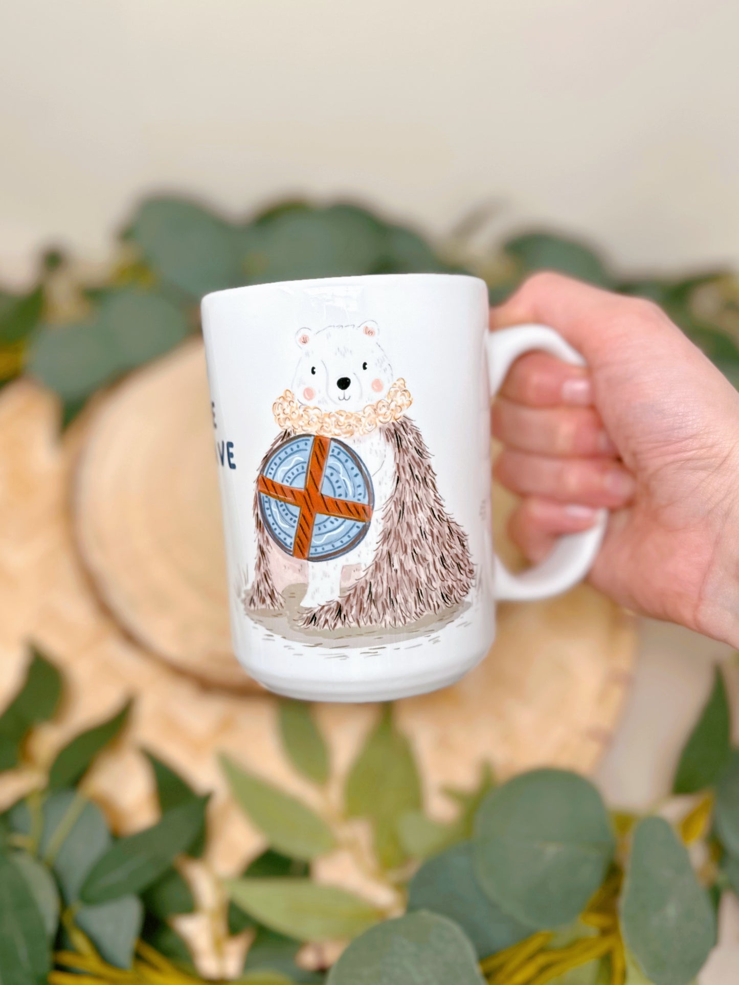 Viking Bear Tall Ceramic Mug