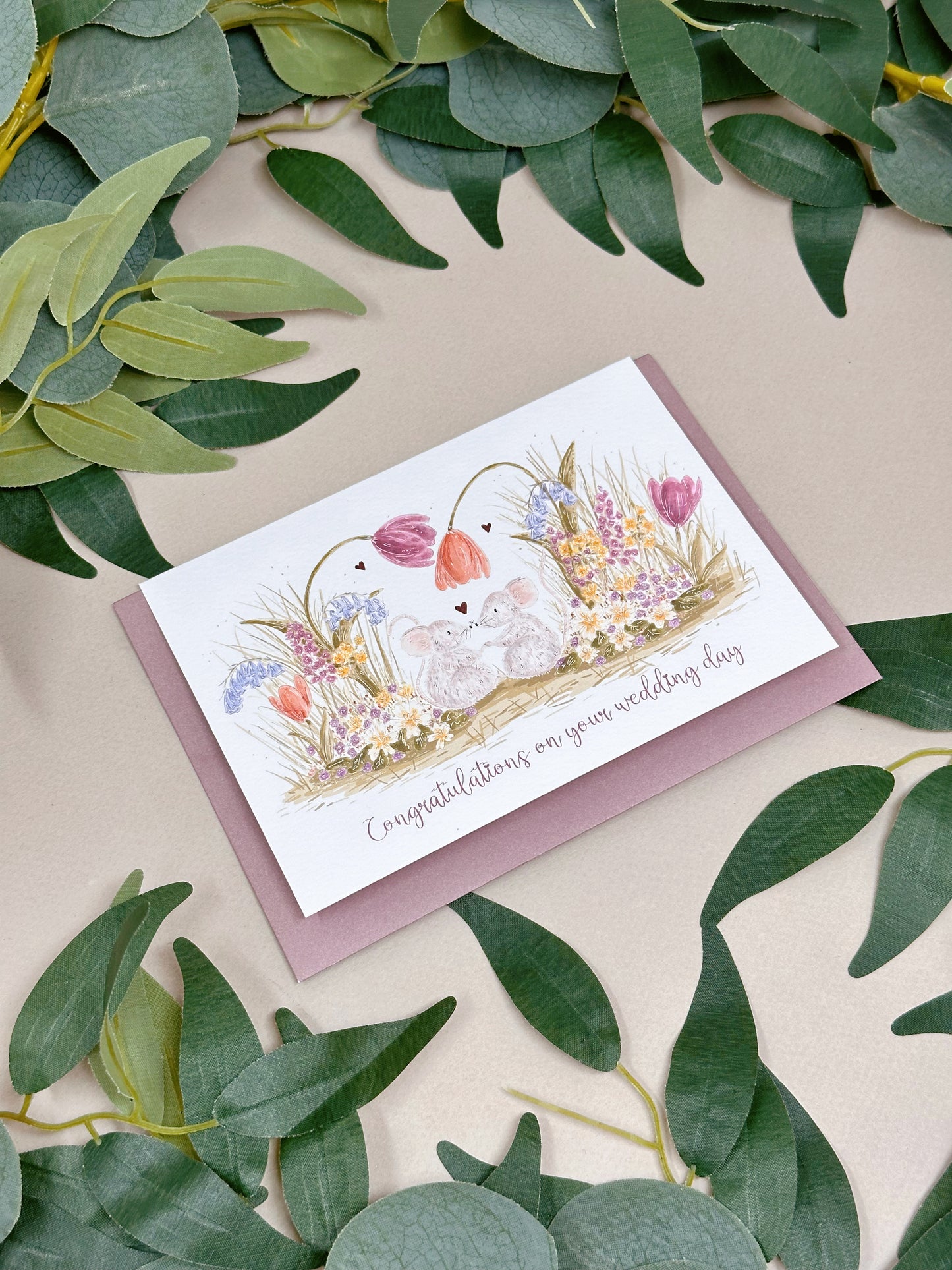 Mouse Wedding Card