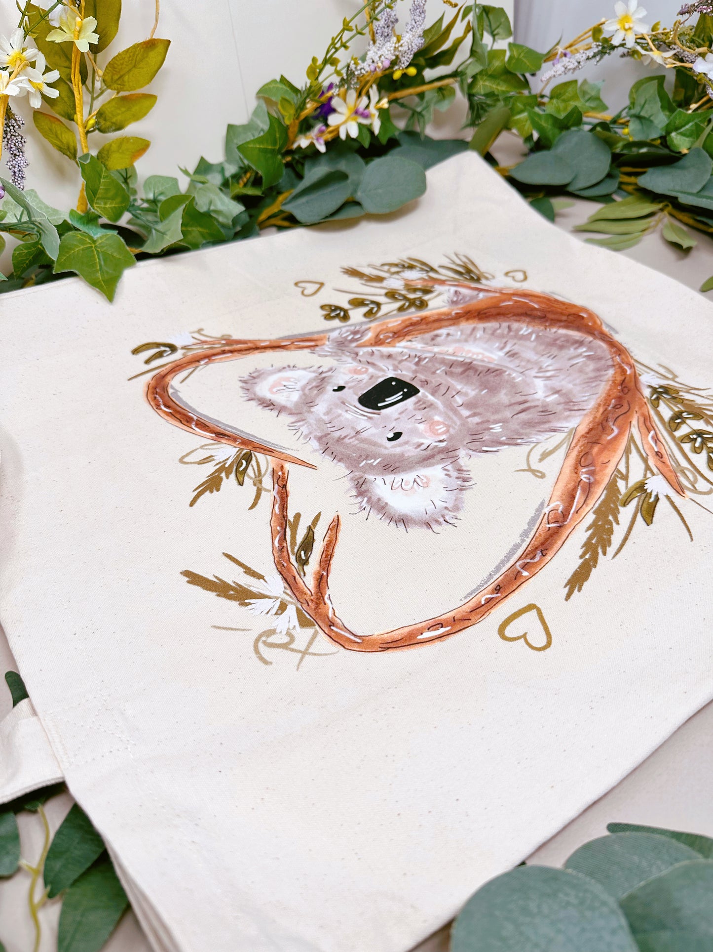 Koala Heart Giant Tote Bag