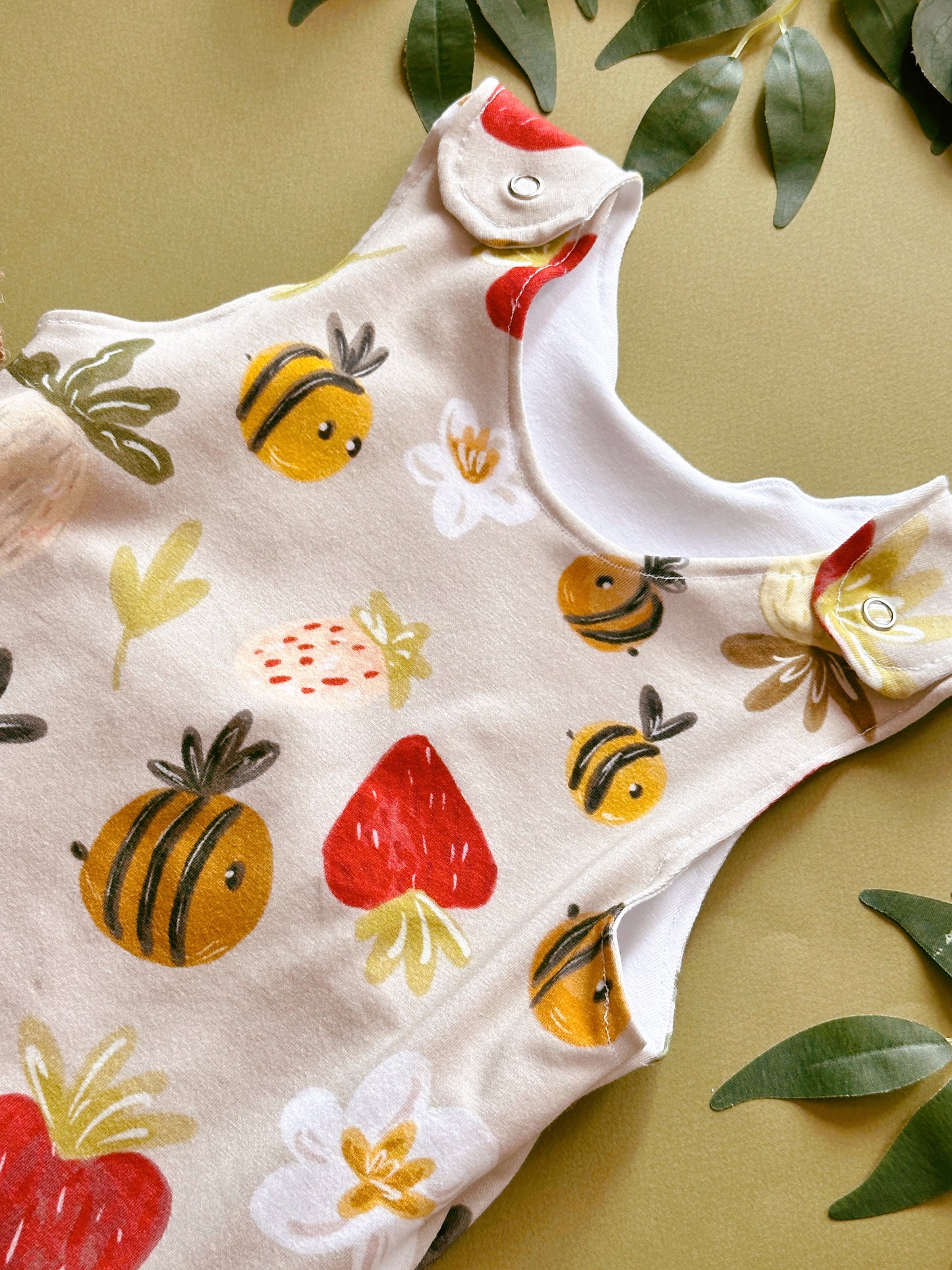 Strawberry Bee Romper
