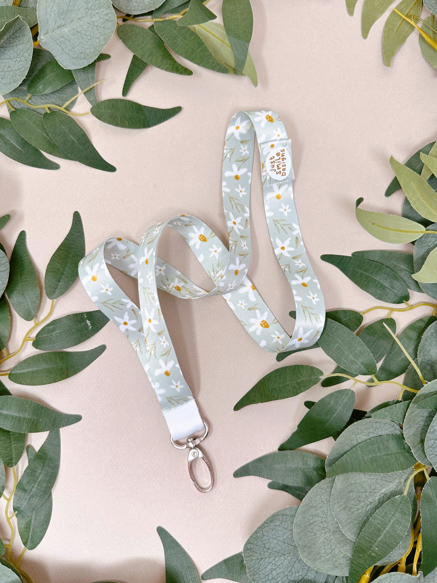 Mint Daisy Lanyard