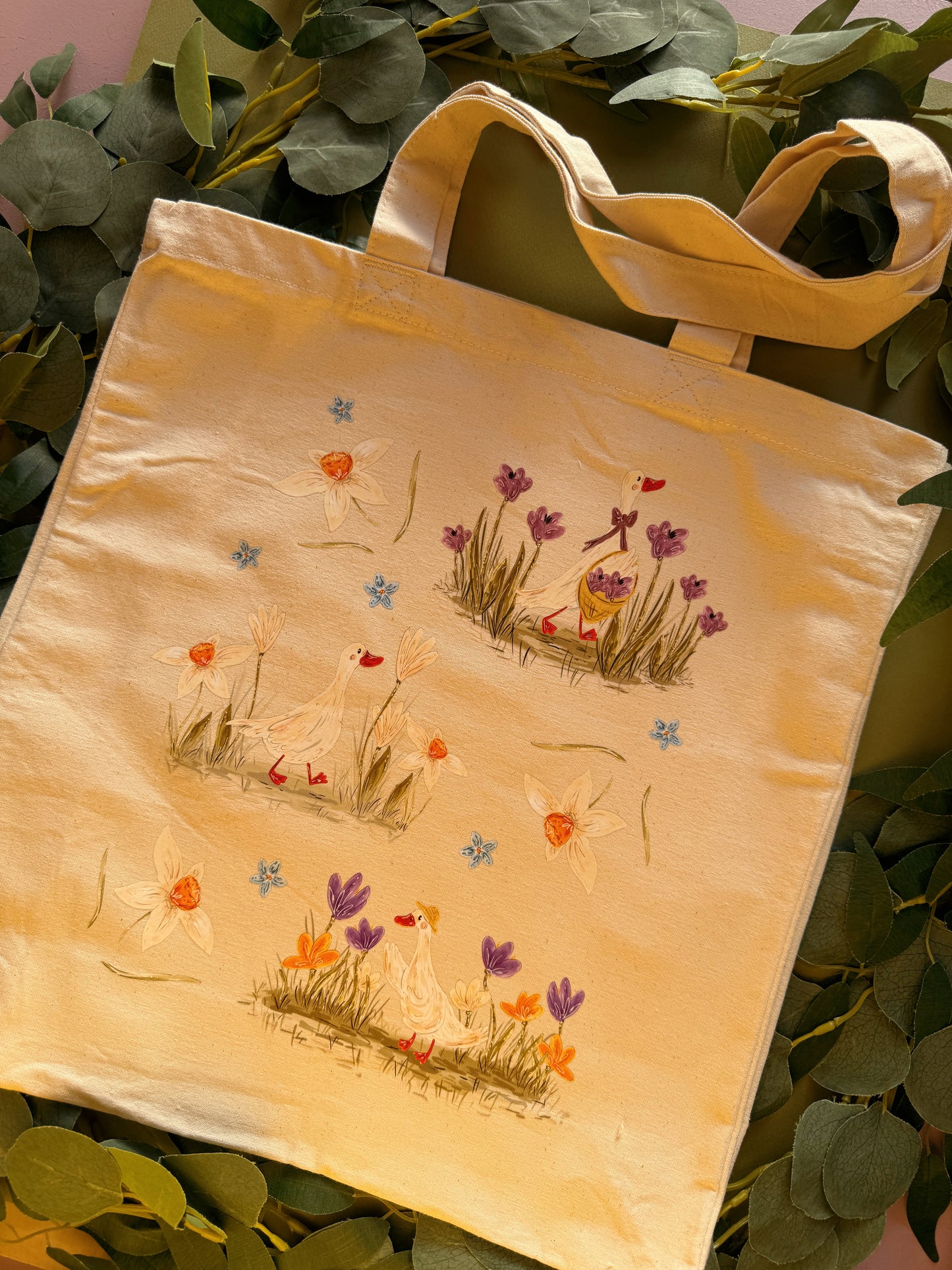 Spring Duck Giant Tote Bag