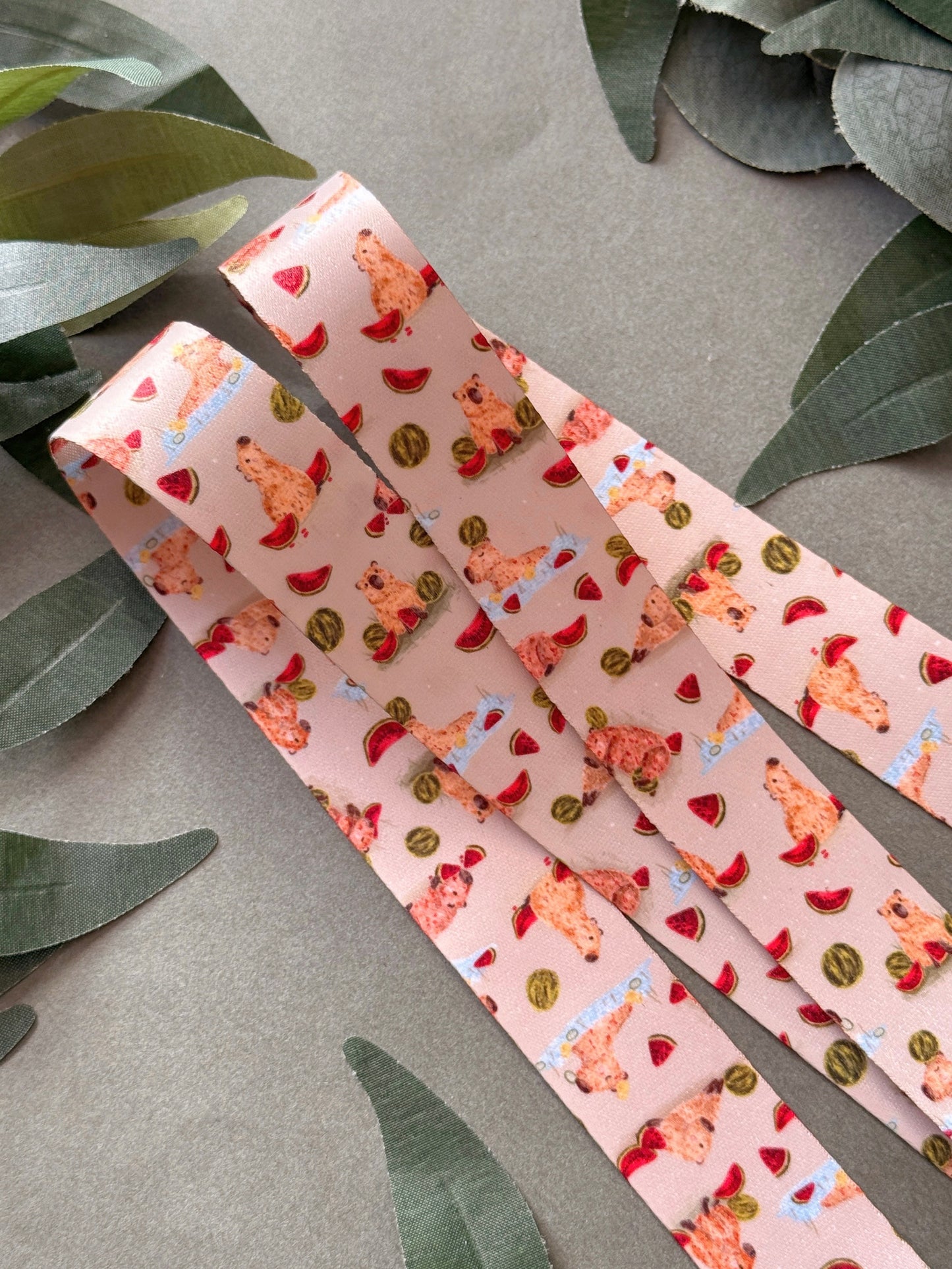 Watermelon Capybara Lanyard
