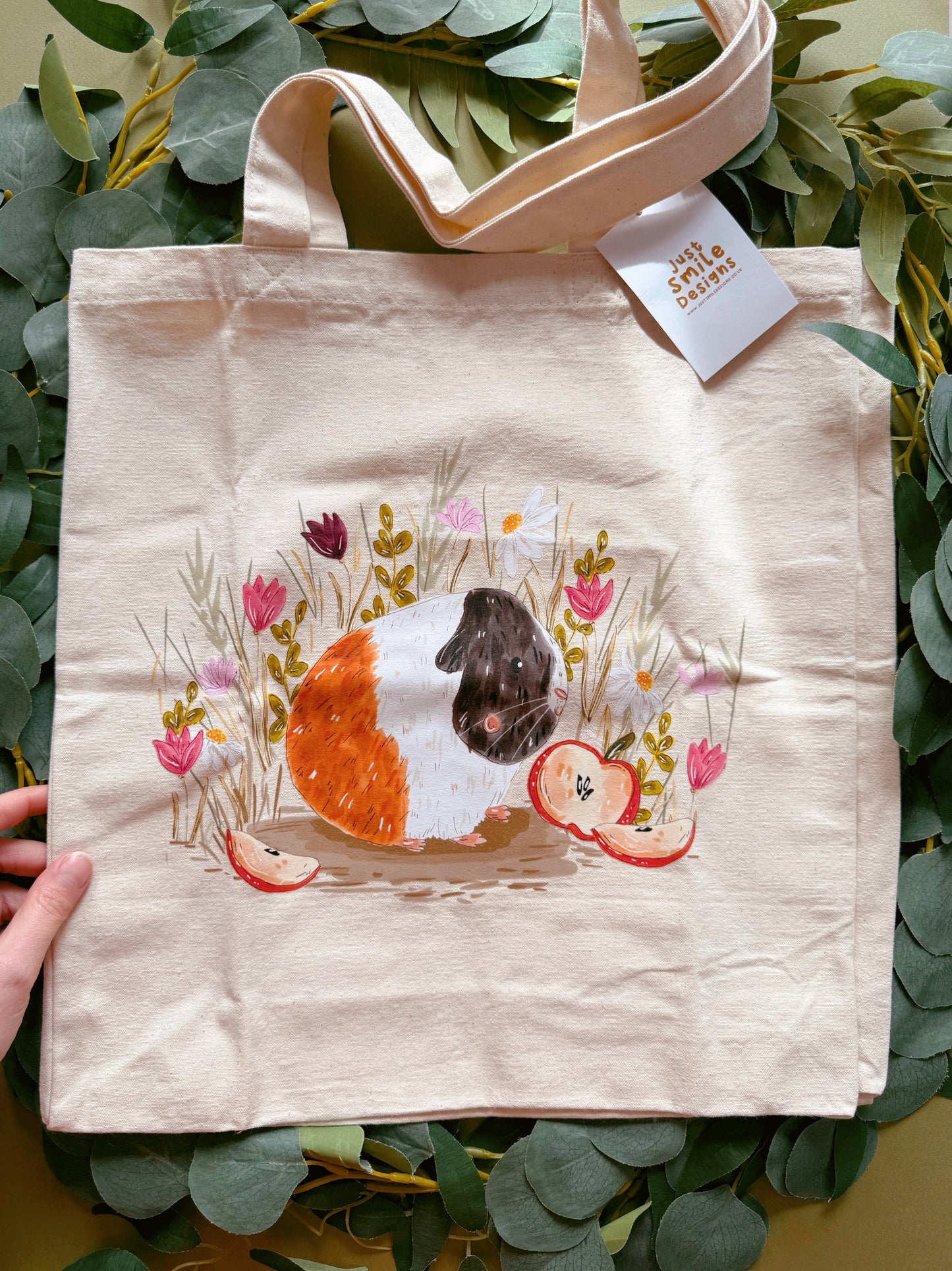 Apple Guinea Pig Giant Tote Bag